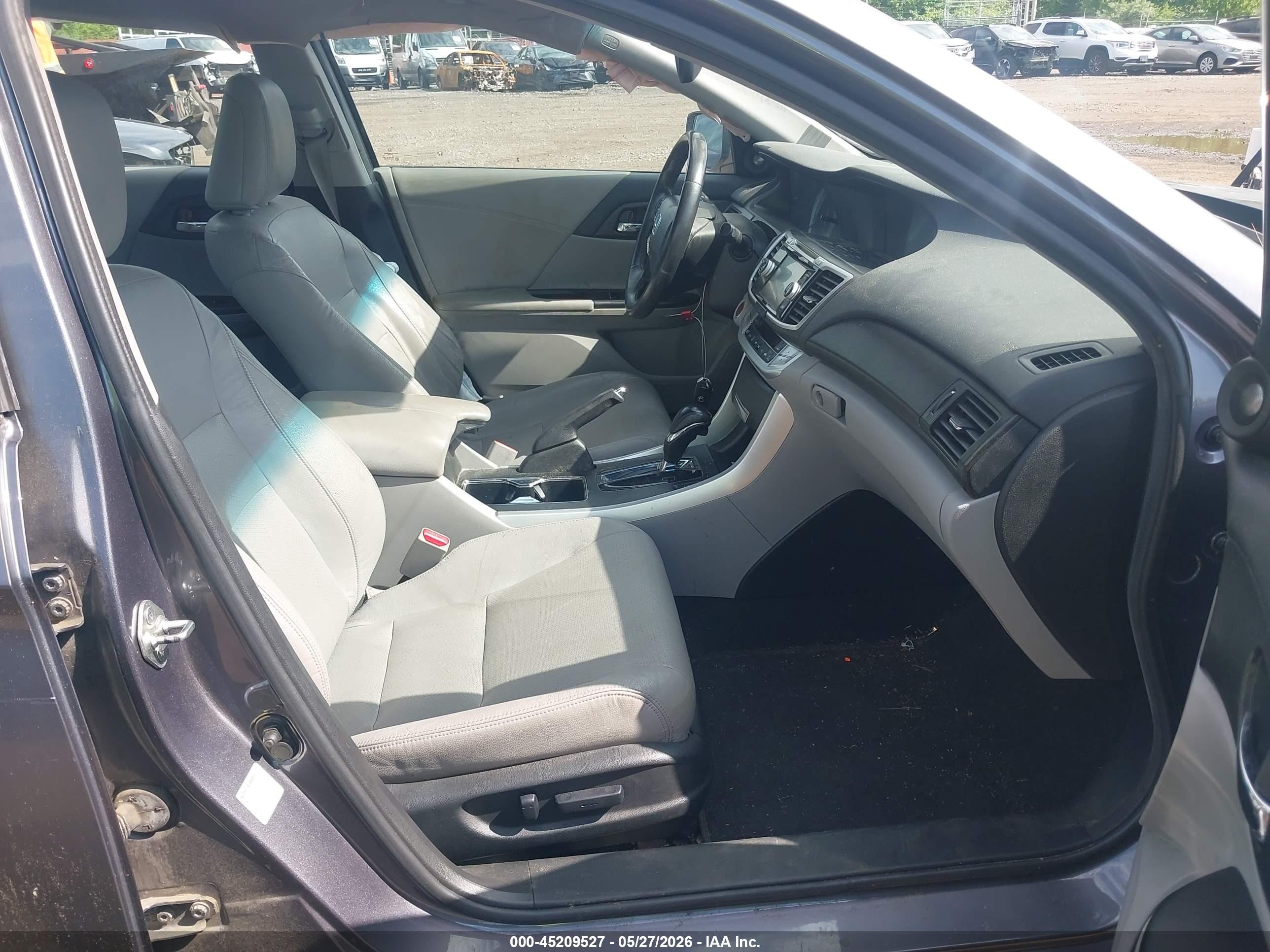 2013 Honda Accord Ex-l V-6 Серый vin: 1HGCR3F86DA017341
