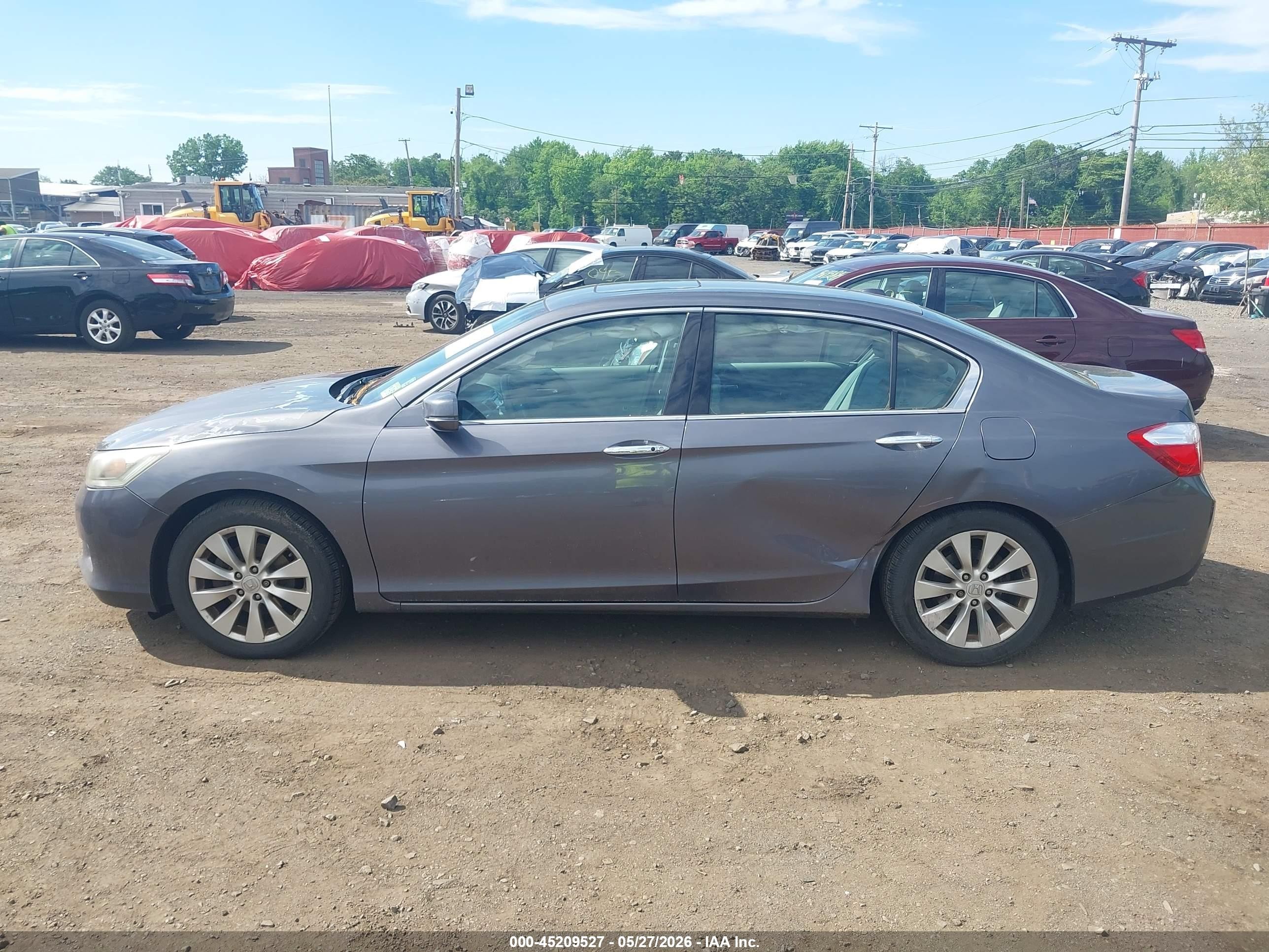 2013 Honda Accord Ex-l V-6 Серый vin: 1HGCR3F86DA017341