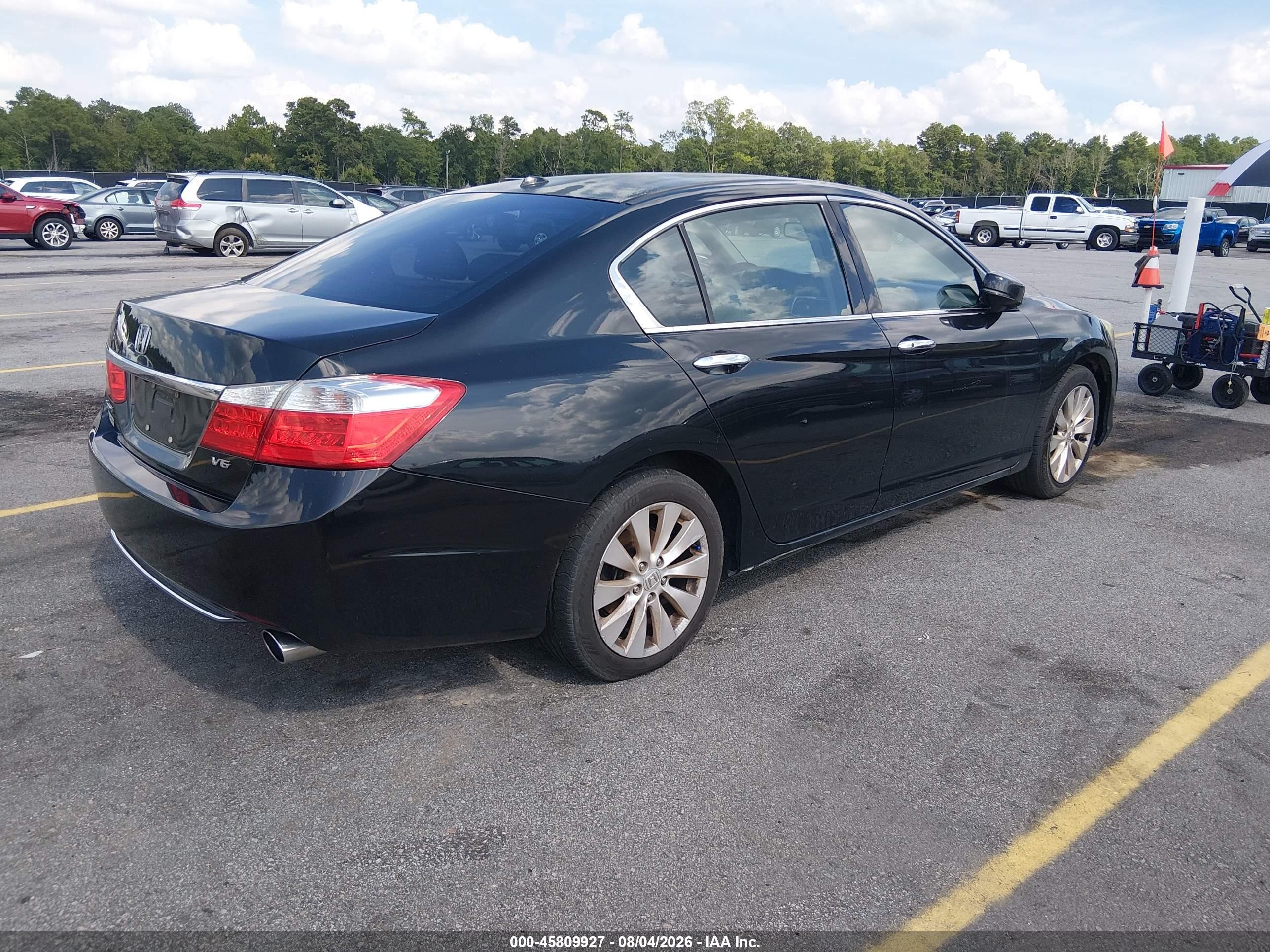 2013 Honda Accord Ex-l V-6 Black vin: 1HGCR3F86DA021051