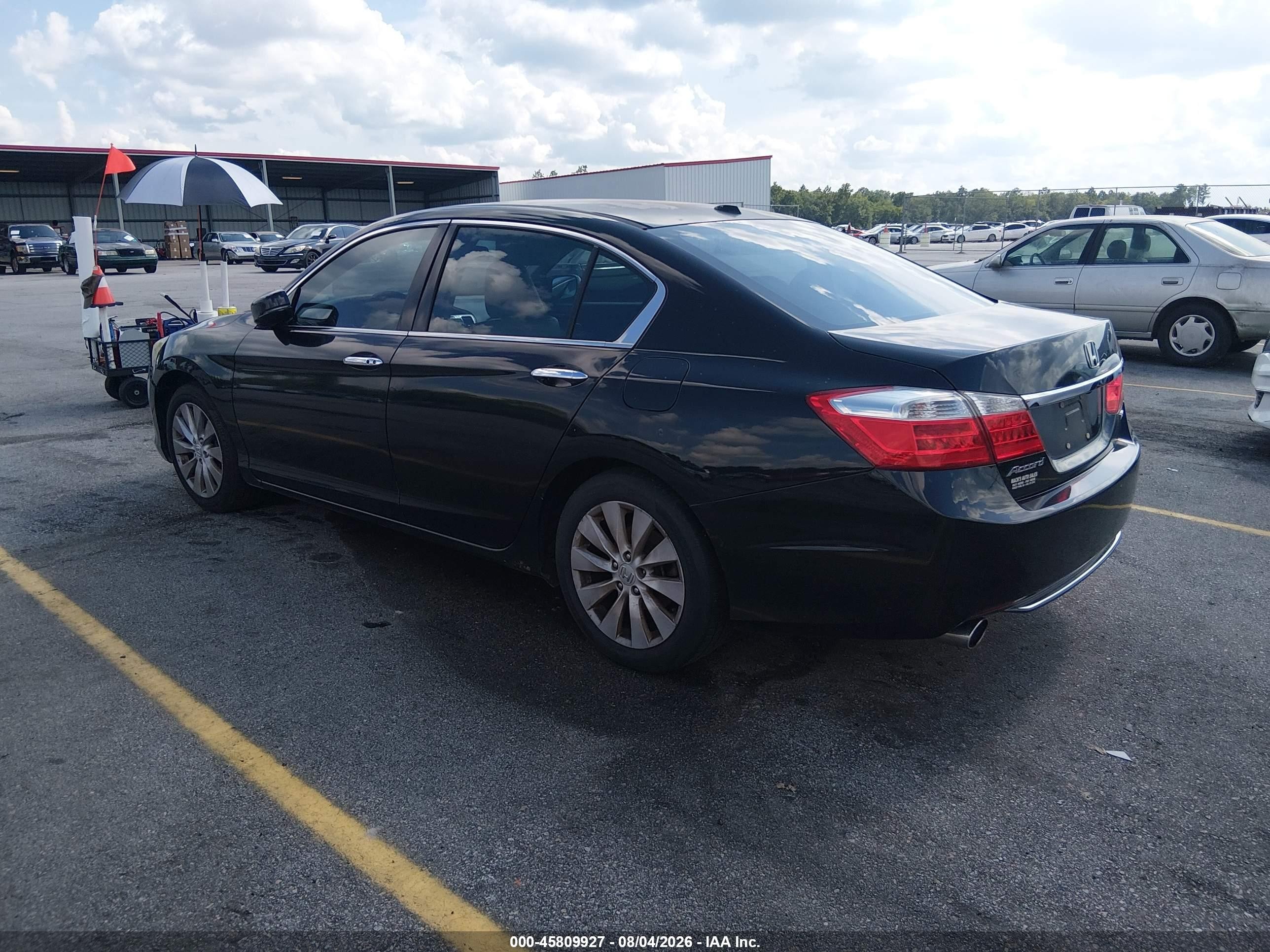 2013 Honda Accord Ex-l V-6 Black vin: 1HGCR3F86DA021051