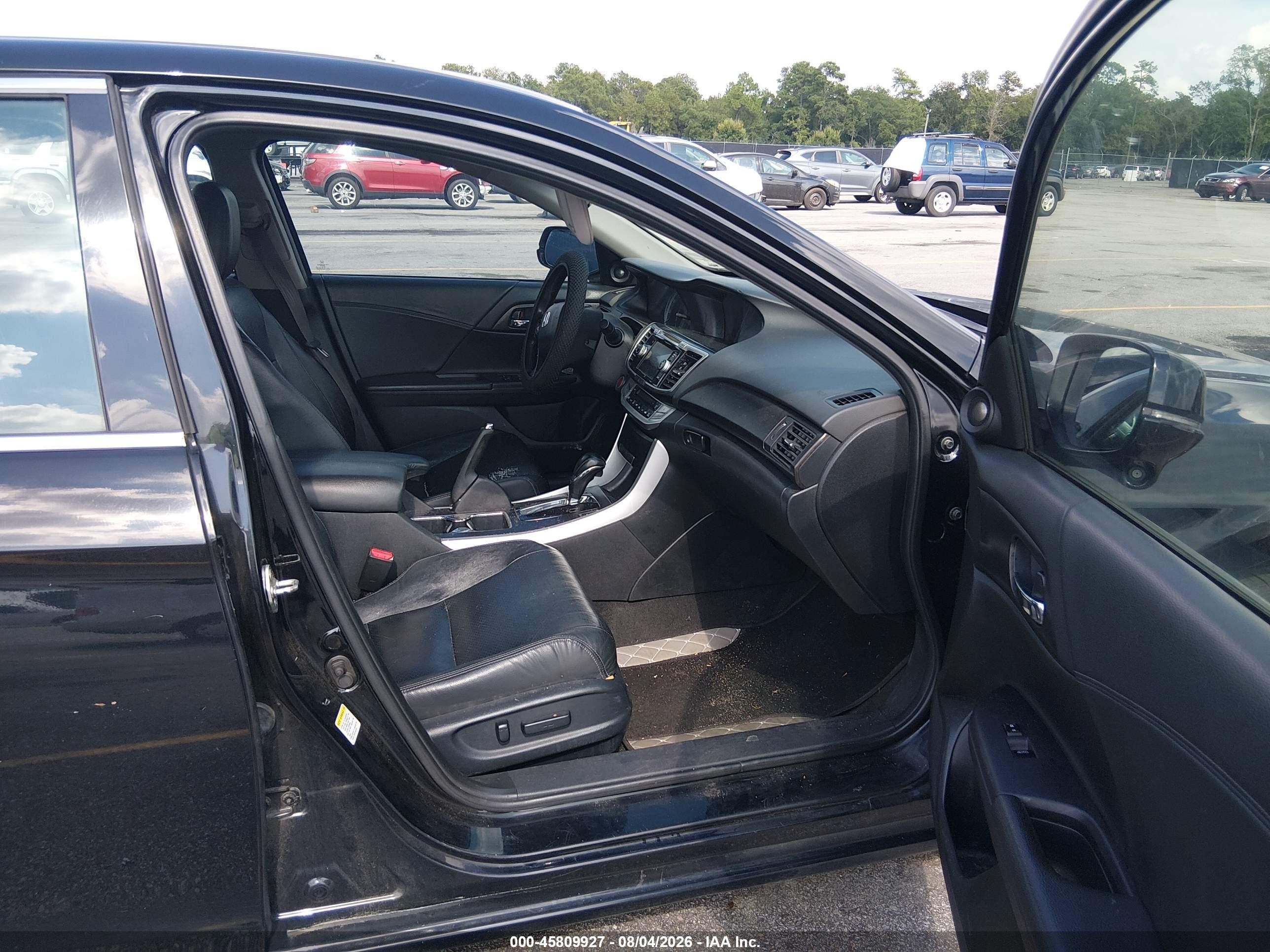 2013 Honda Accord Ex-l V-6 Black vin: 1HGCR3F86DA021051