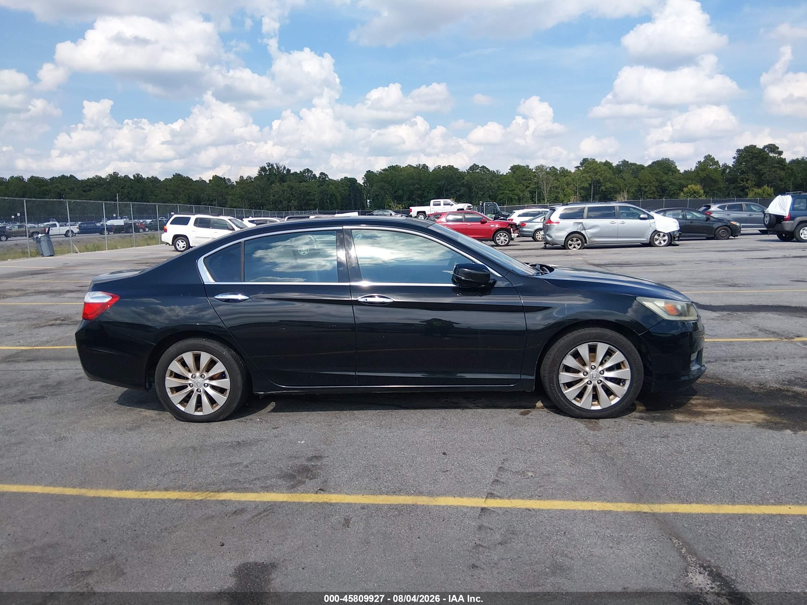 2013 Honda Accord Ex-l V-6 Black vin: 1HGCR3F86DA021051