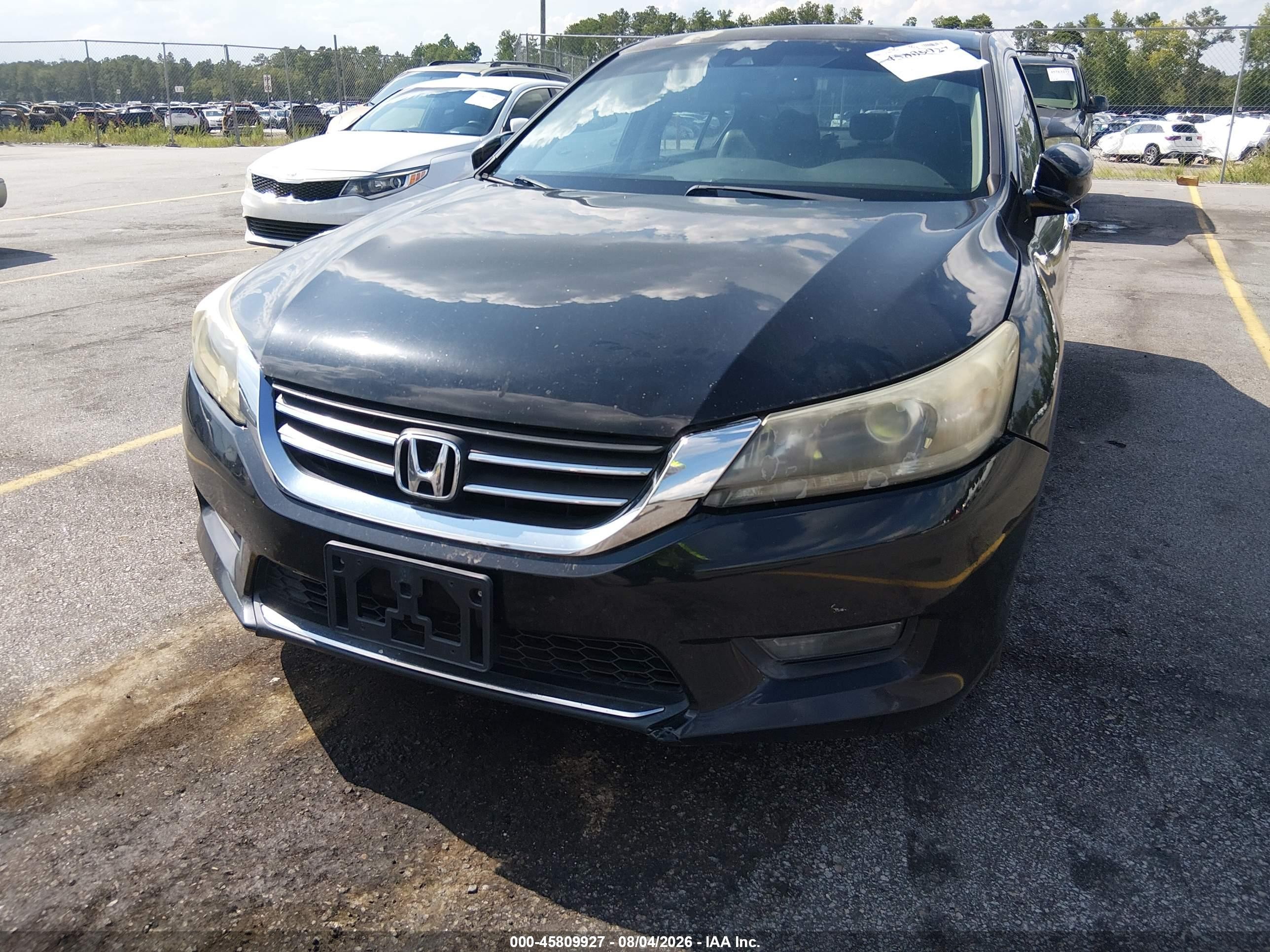 2013 Honda Accord Ex-l V-6 Black vin: 1HGCR3F86DA021051