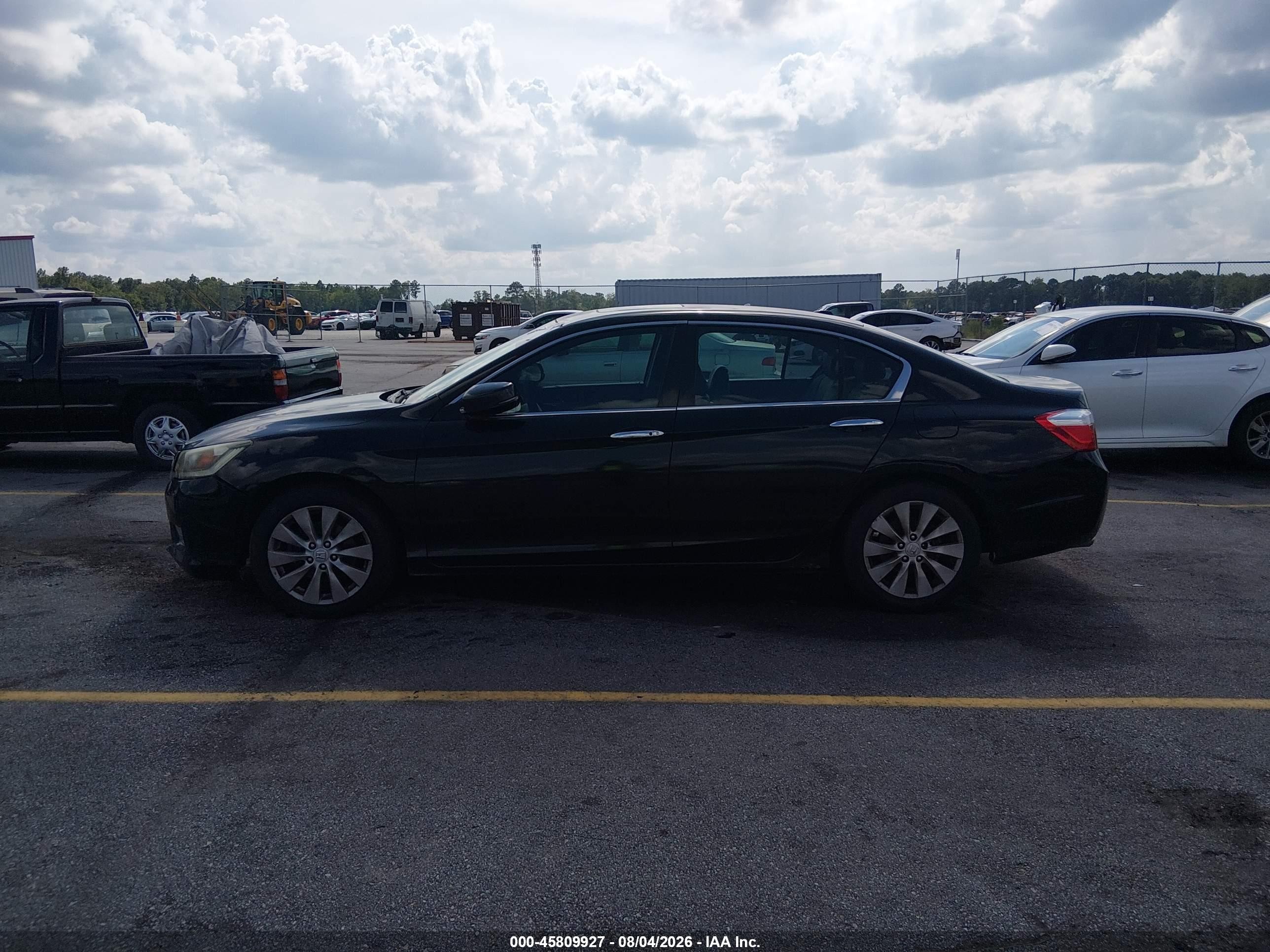 2013 Honda Accord Ex-l V-6 Black vin: 1HGCR3F86DA021051