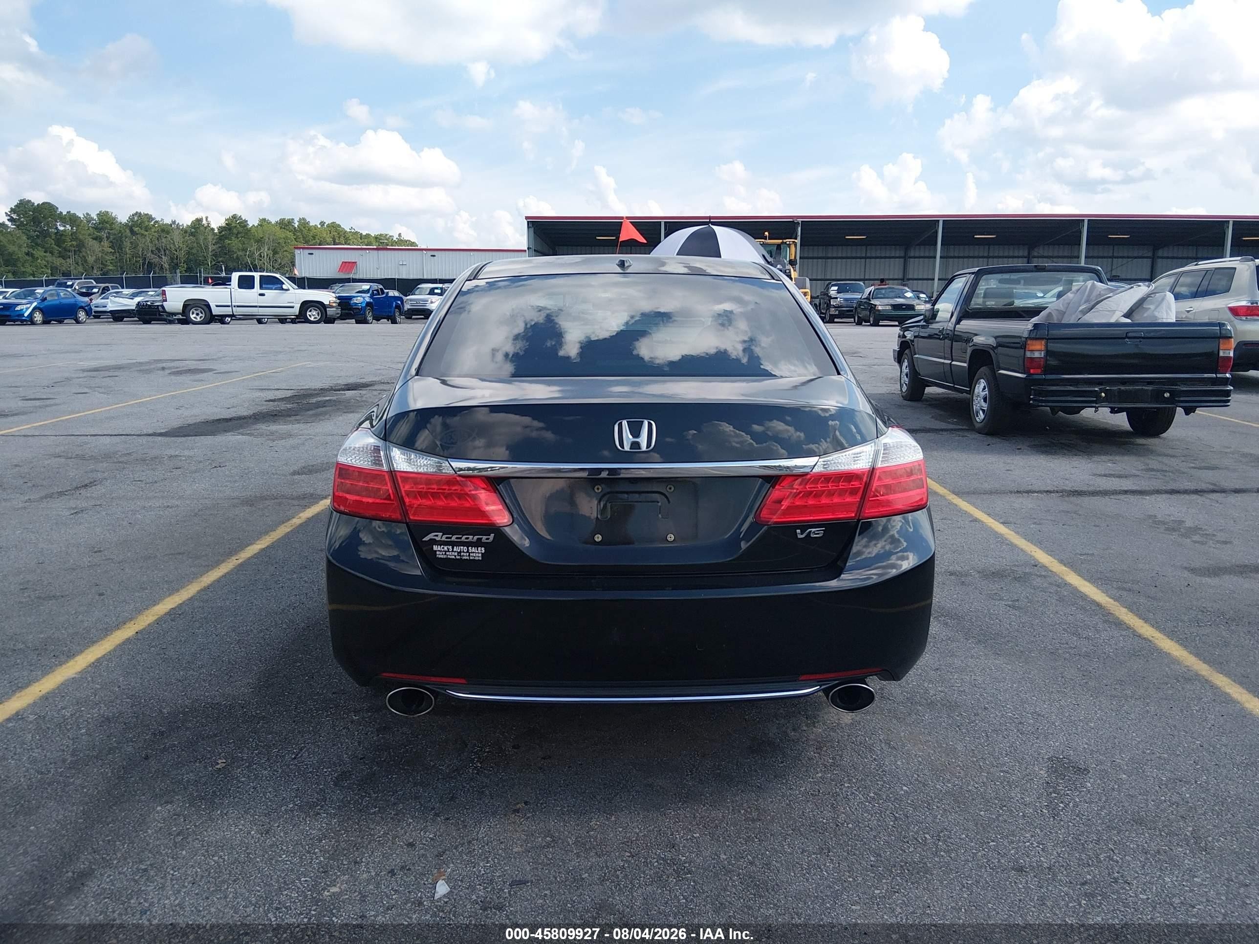 2013 Honda Accord Ex-l V-6 Black vin: 1HGCR3F86DA021051