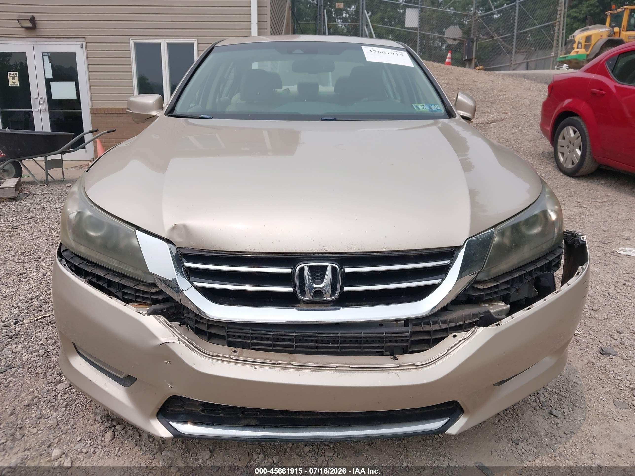 2013 Honda Accord Ex-l V-6 Бежевый vin: 1HGCR3F86DA034835
