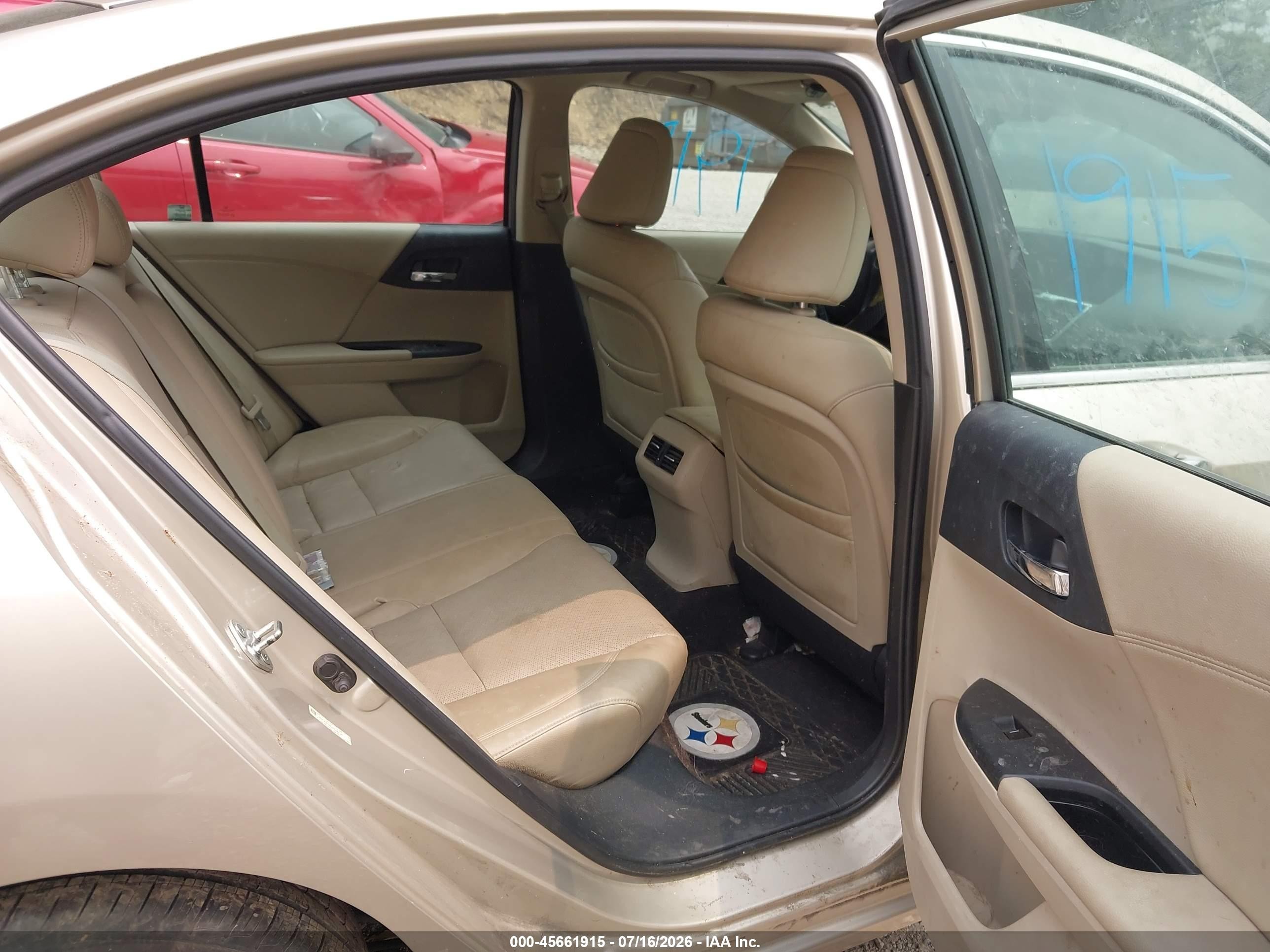 2013 Honda Accord Ex-l V-6 Бежевый vin: 1HGCR3F86DA034835