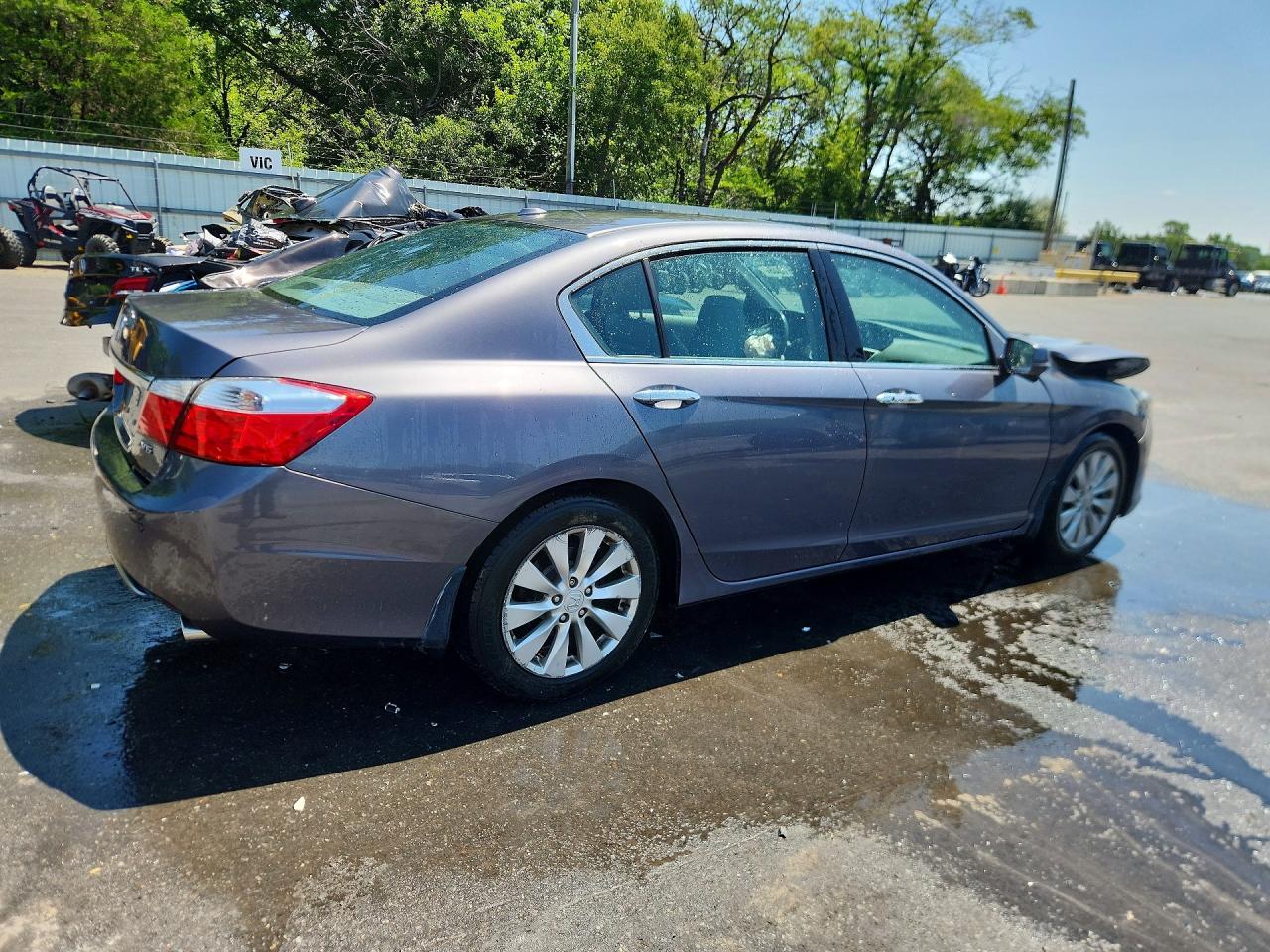 2013 Honda Accord Exl Gray vin: 1HGCR3F86DA035676