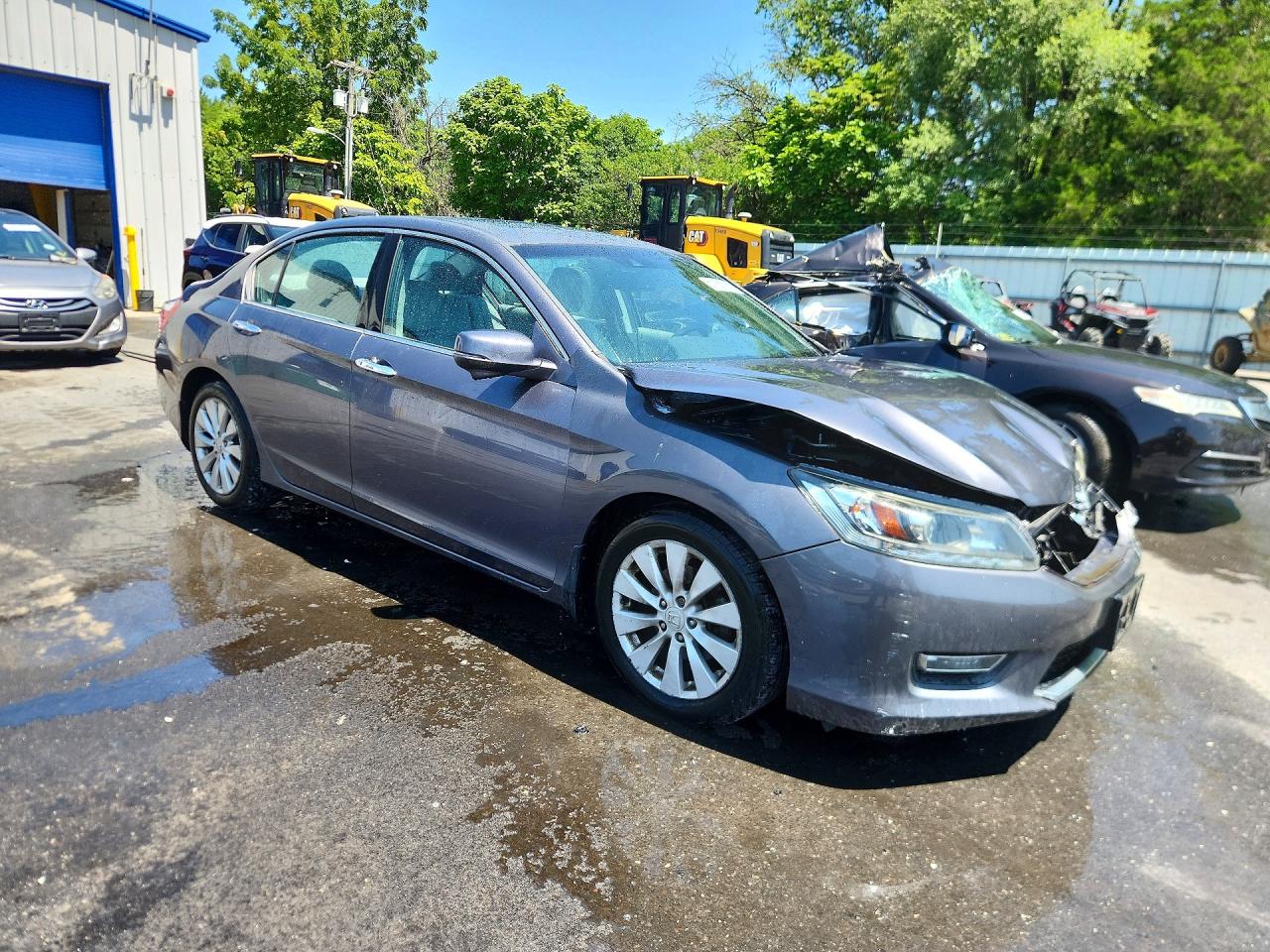 2013 Honda Accord Exl Gray vin: 1HGCR3F86DA035676