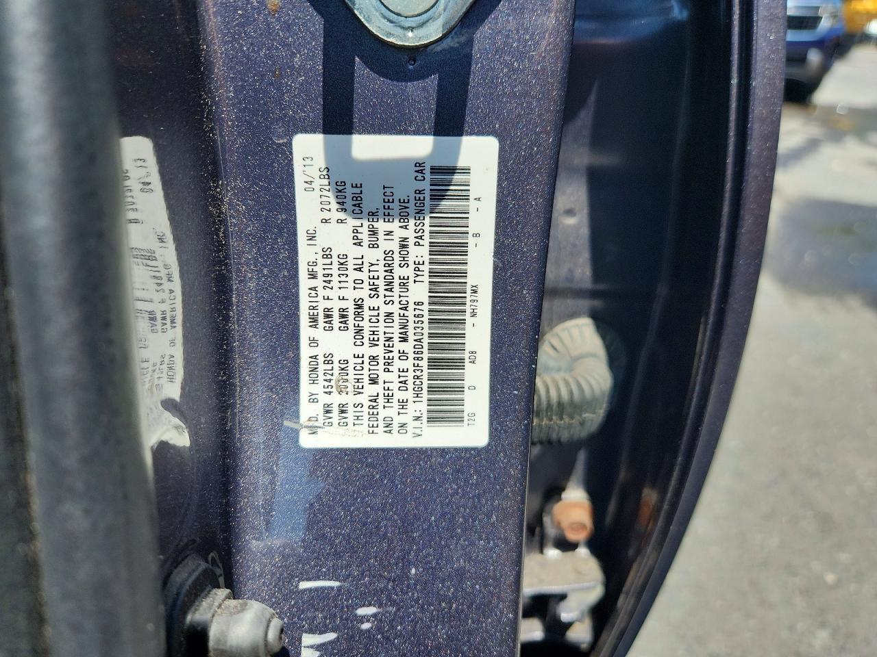 2013 Honda Accord Exl Gray vin: 1HGCR3F86DA035676