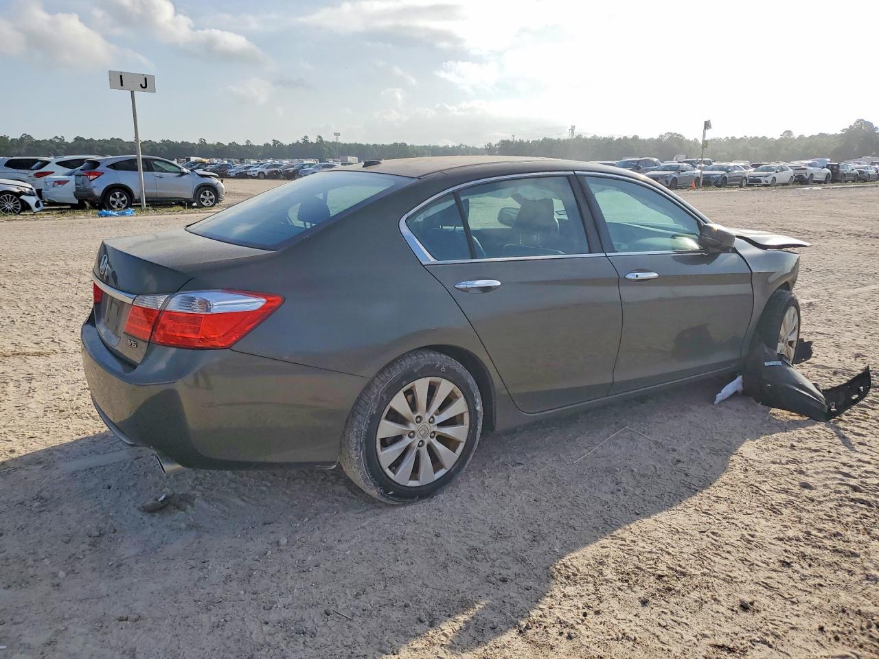 2013 Honda Accord Exl Gray vin: 1HGCR3F86DA044524