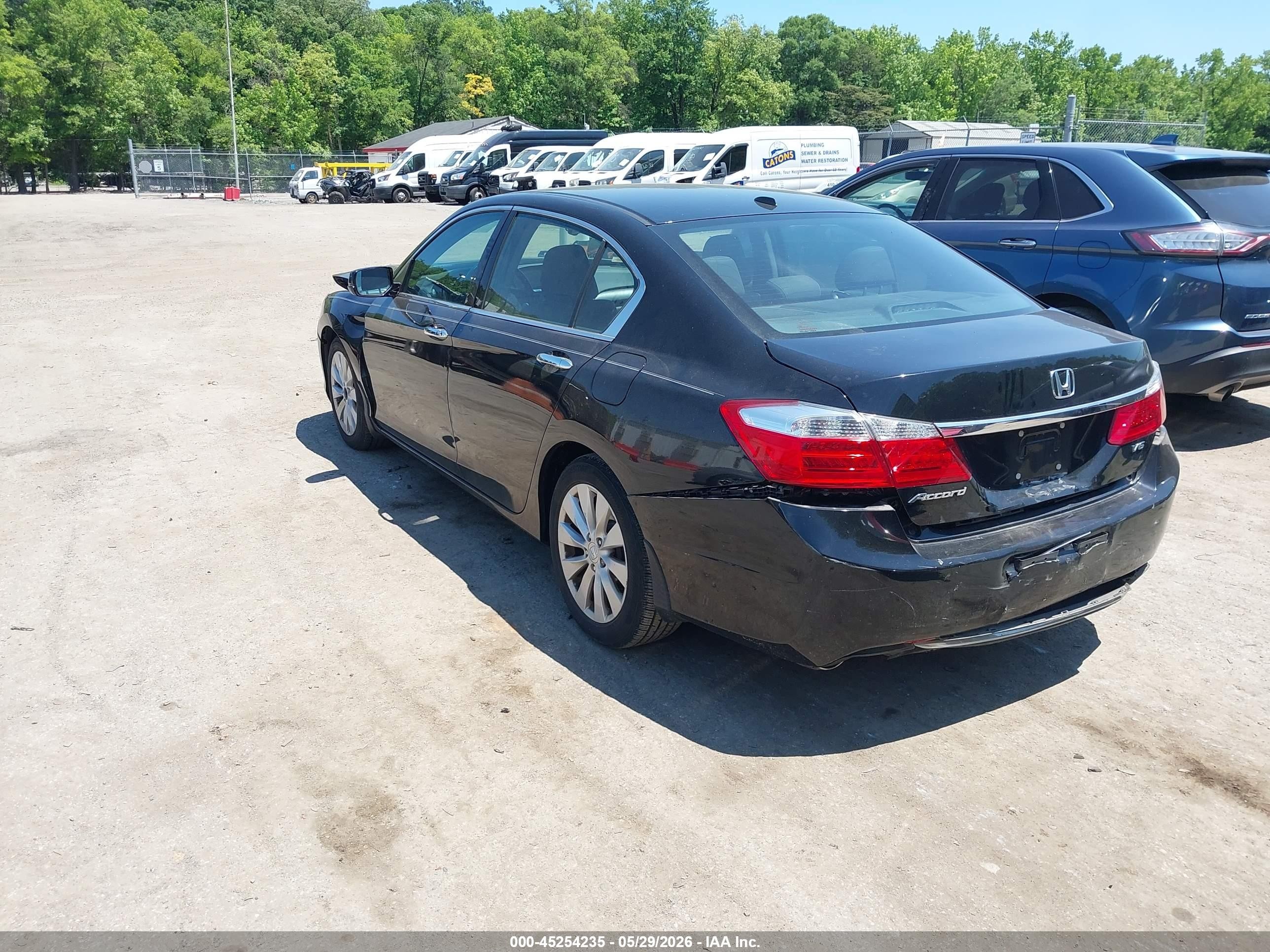 2013 Honda Accord Ex-l V-6 Black vin: 1HGCR3F86DA047293