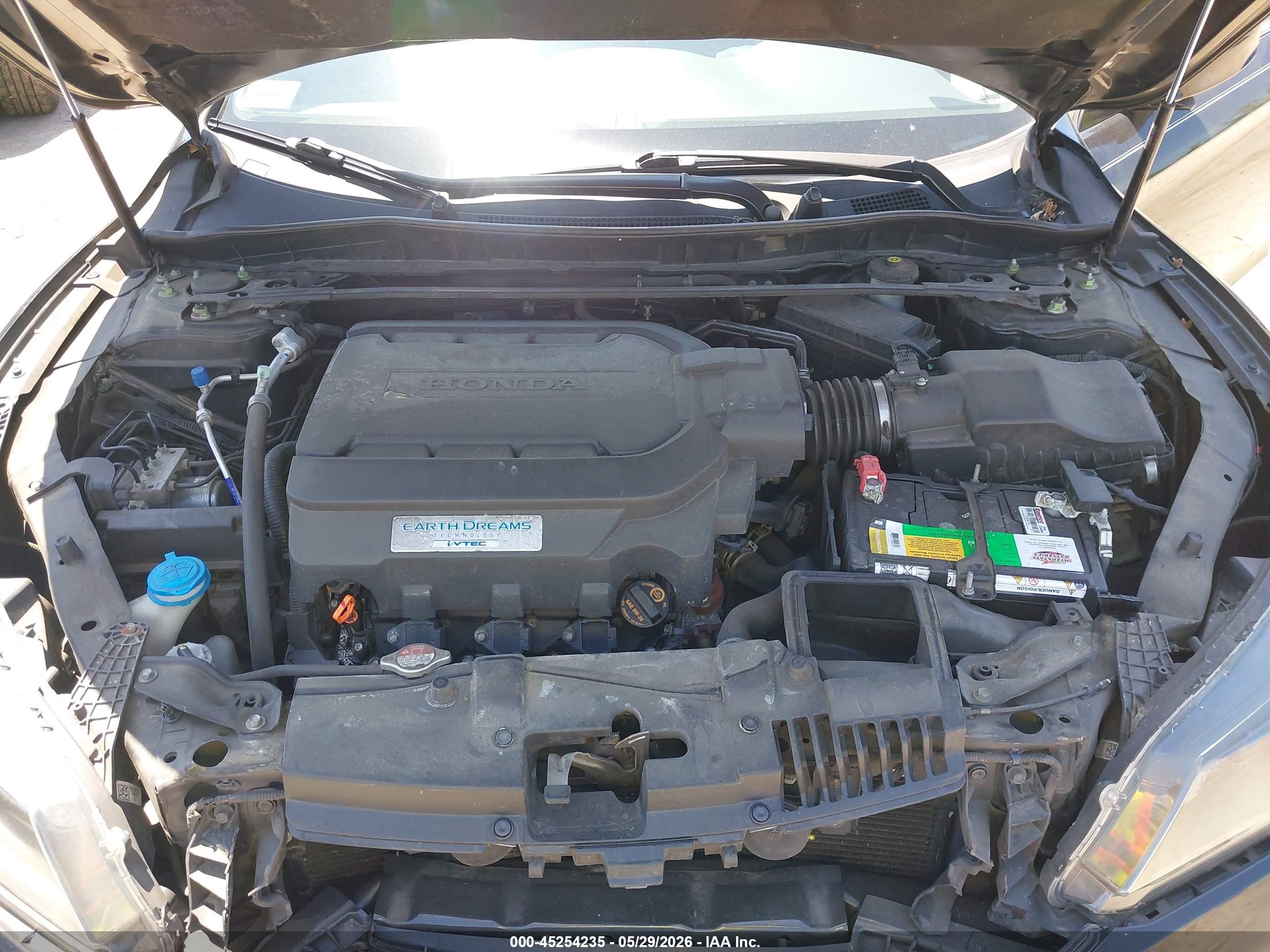 2013 Honda Accord Ex-l V-6 Black vin: 1HGCR3F86DA047293