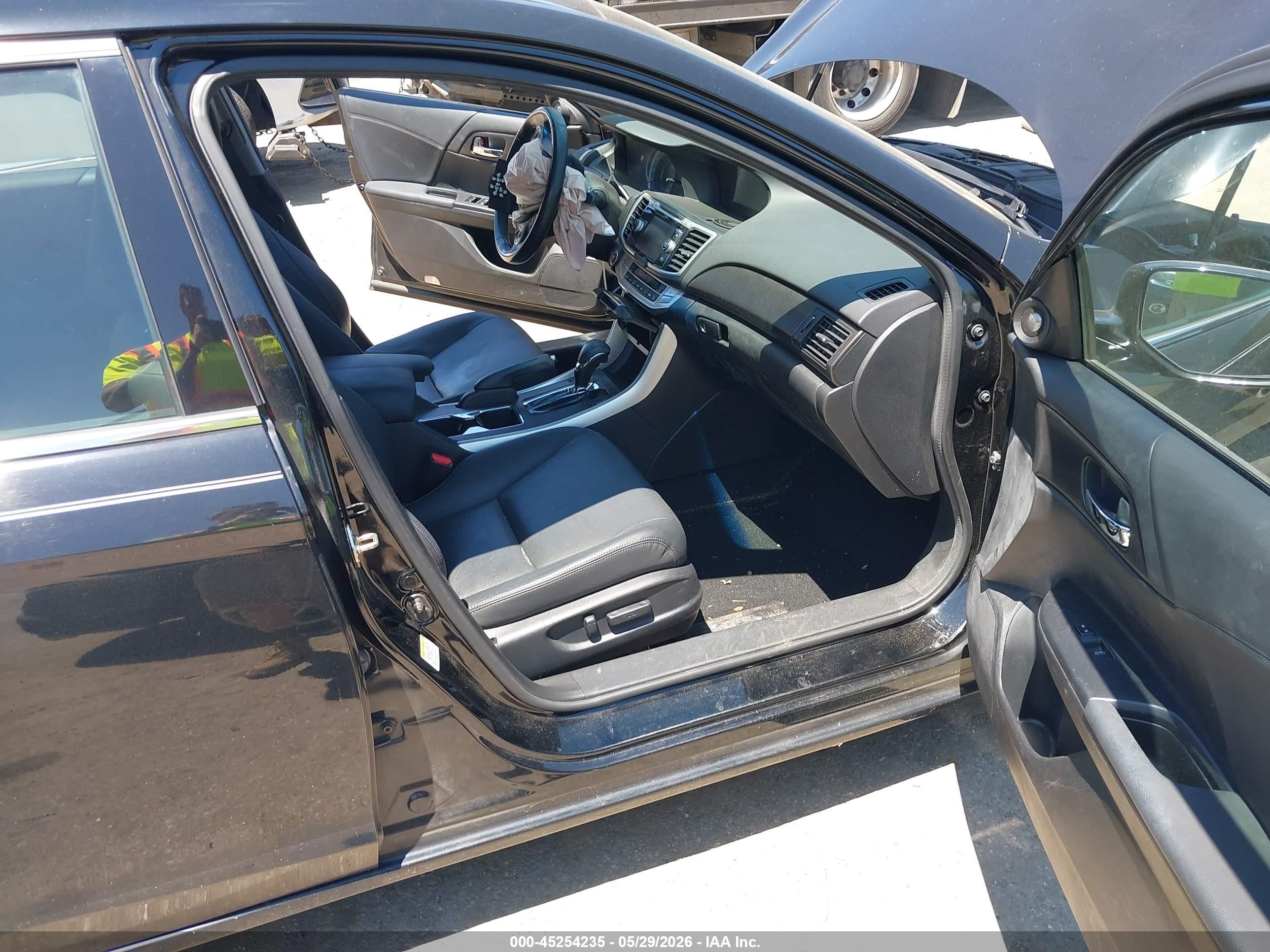 2013 Honda Accord Ex-l V-6 Black vin: 1HGCR3F86DA047293