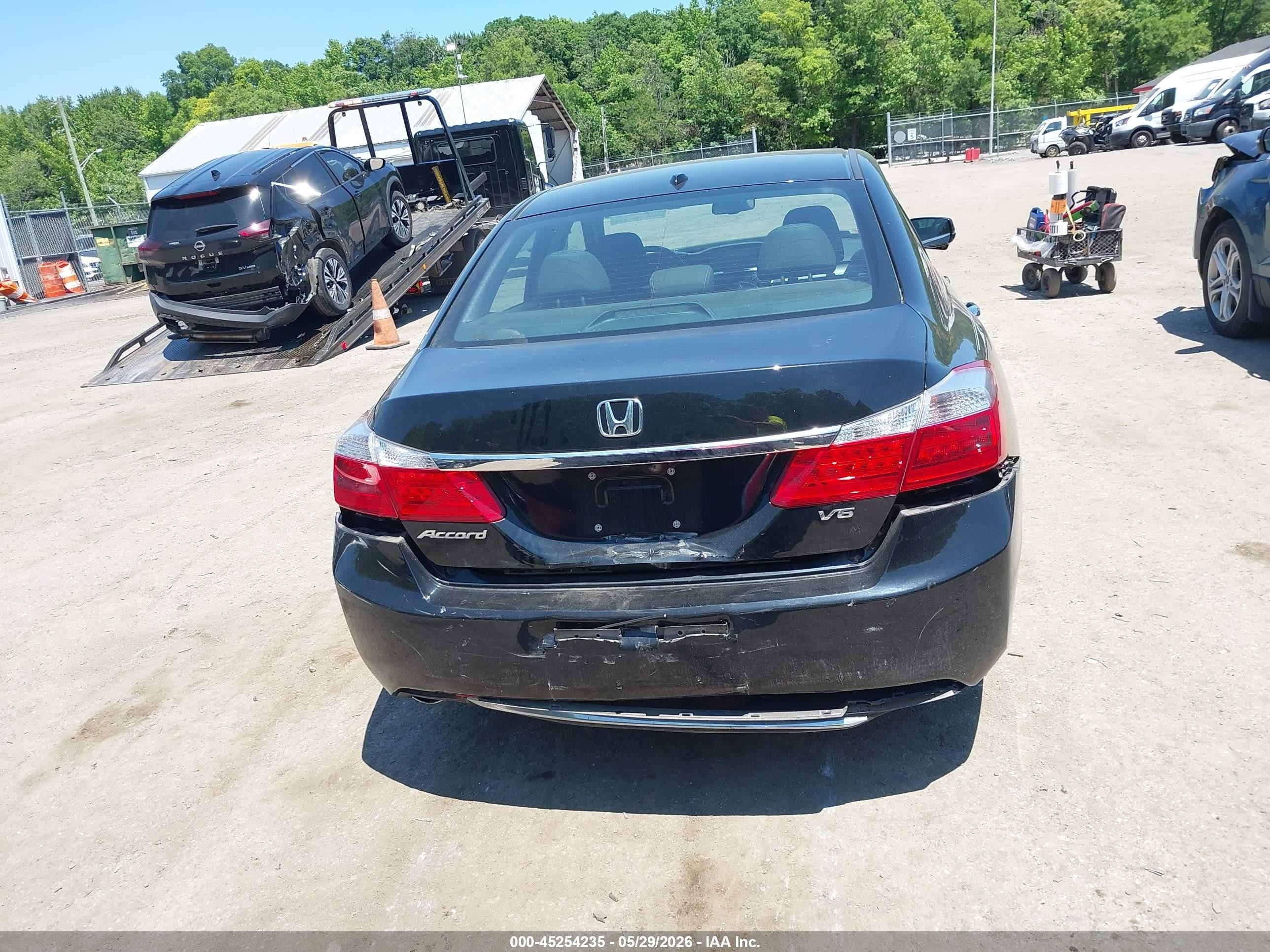 2013 Honda Accord Ex-l V-6 Black vin: 1HGCR3F86DA047293