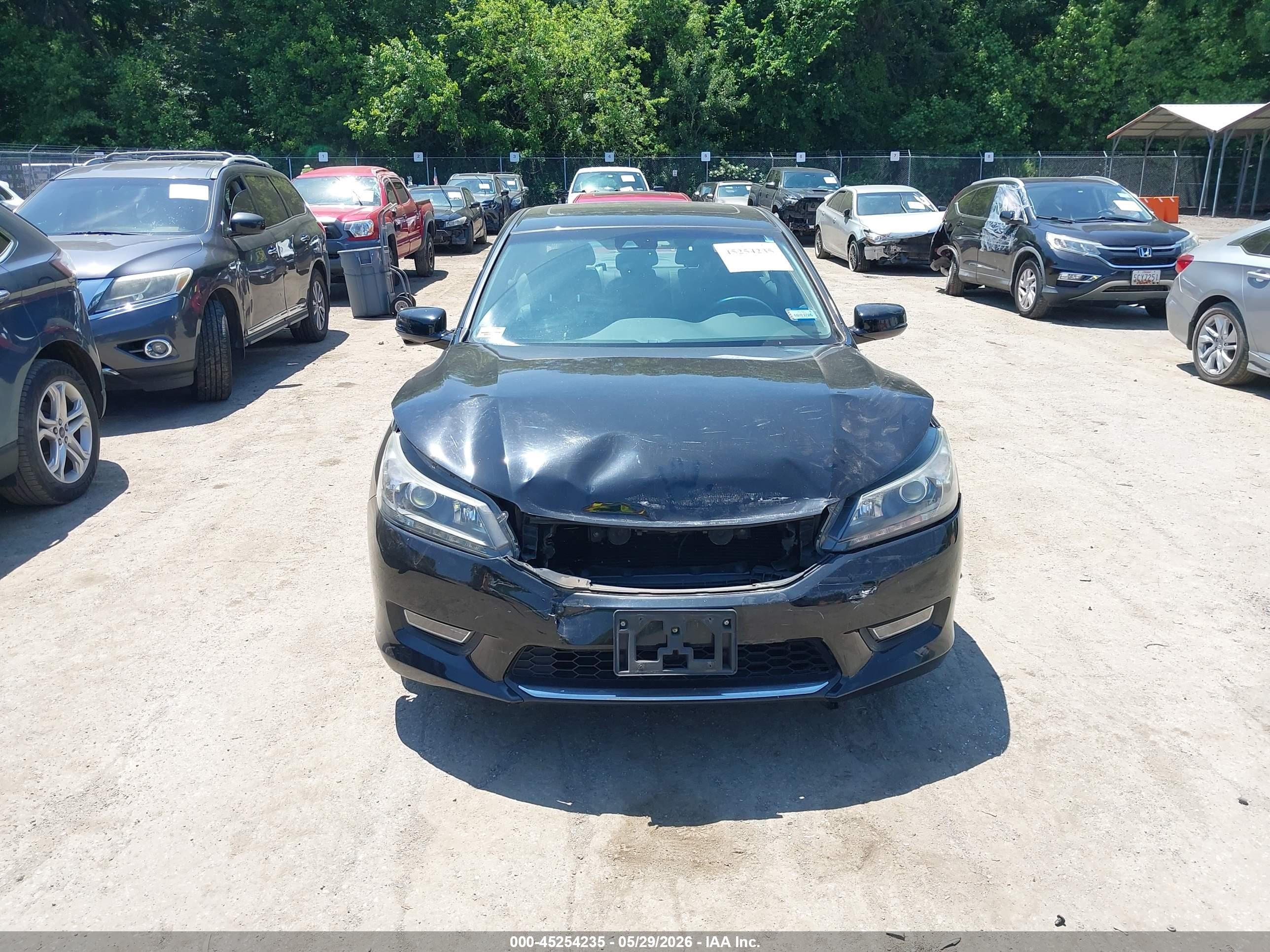 2013 Honda Accord Ex-l V-6 Black vin: 1HGCR3F86DA047293