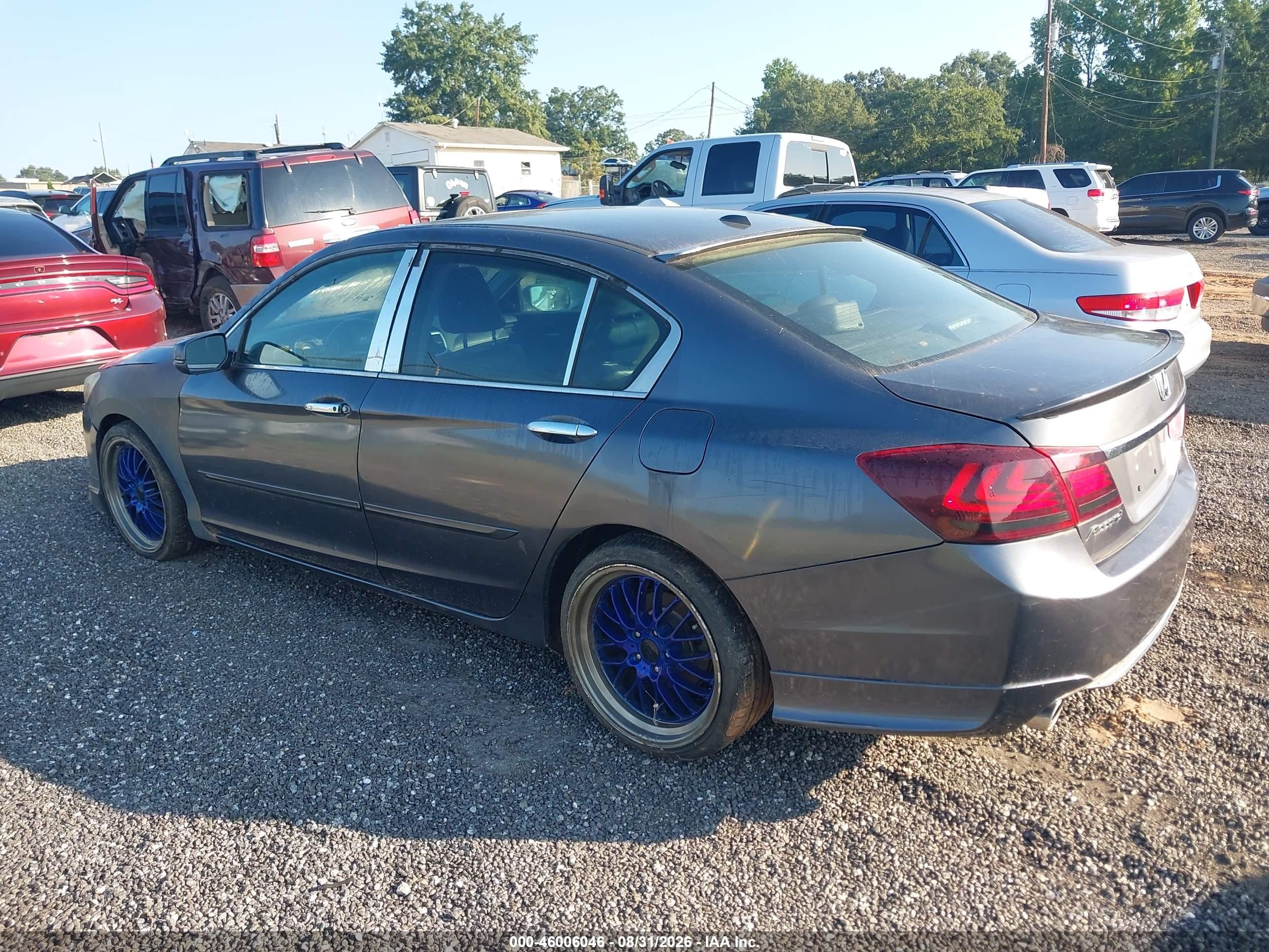 2013 Honda Accord Ex-l V-6 Gray vin: 1HGCR3F86DA049013