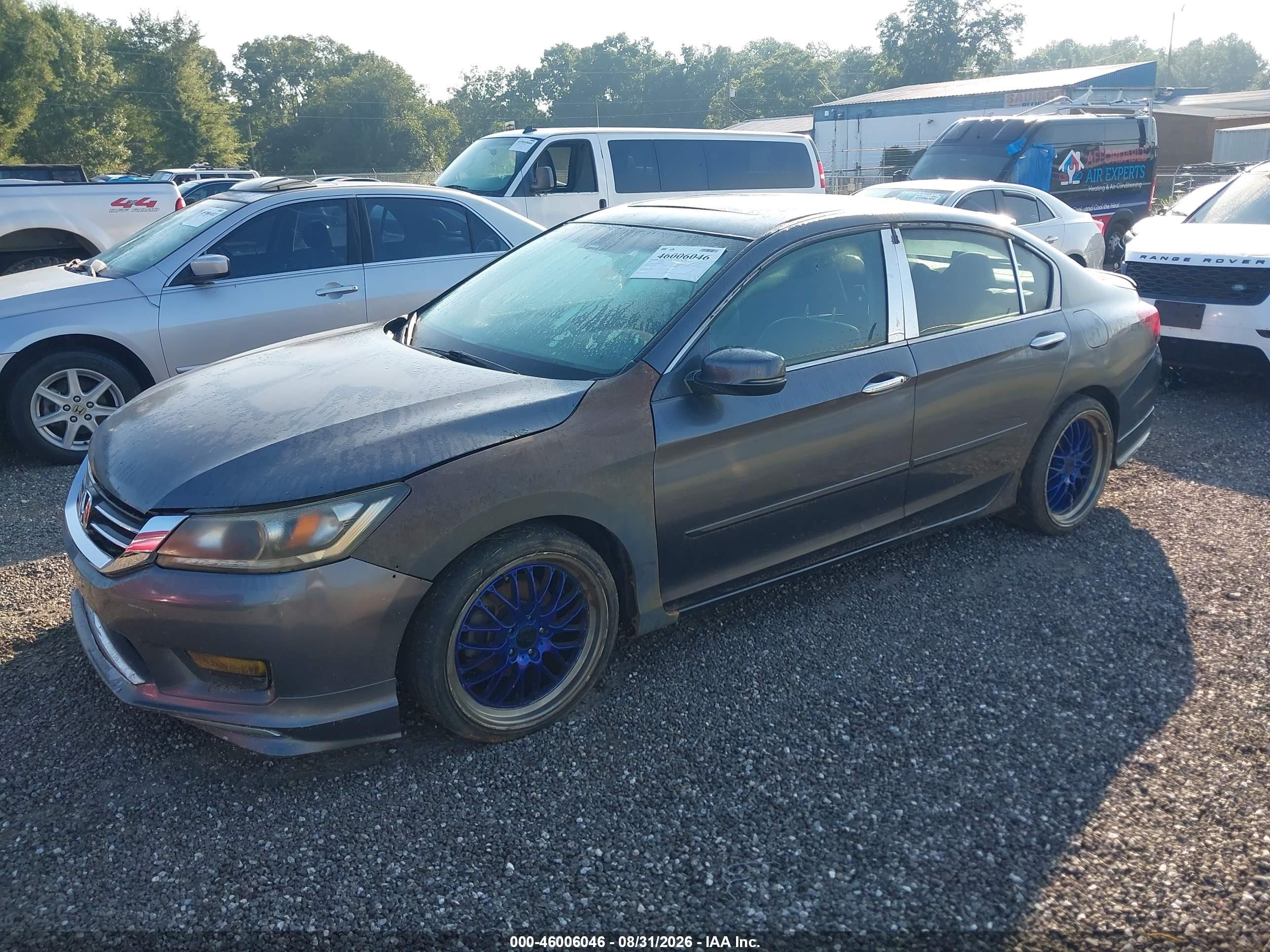 2013 Honda Accord Ex-l V-6 Gray vin: 1HGCR3F86DA049013