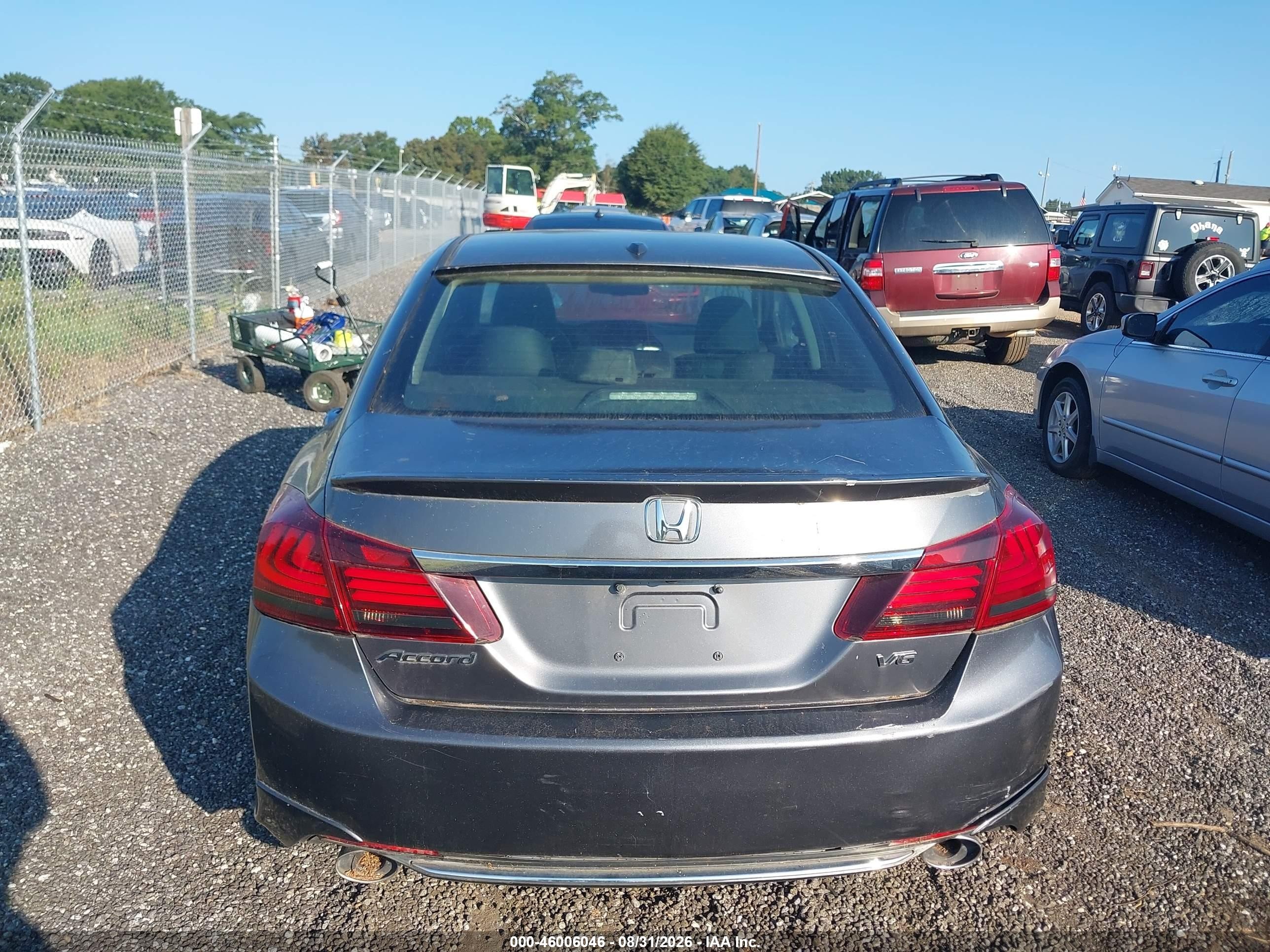 2013 Honda Accord Ex-l V-6 Gray vin: 1HGCR3F86DA049013