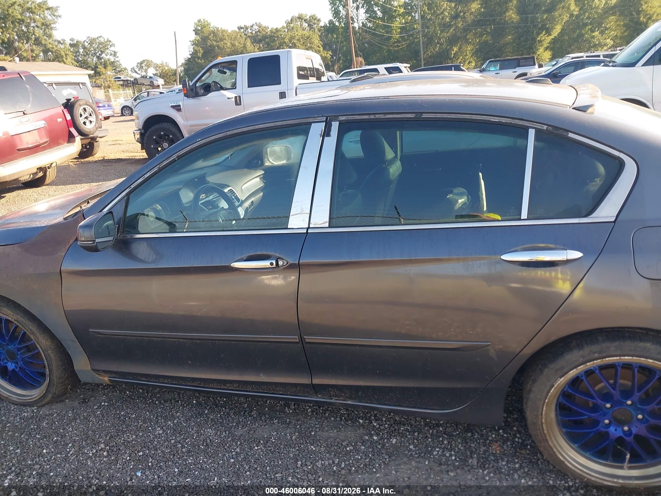 2013 Honda Accord Ex-l V-6 Gray vin: 1HGCR3F86DA049013