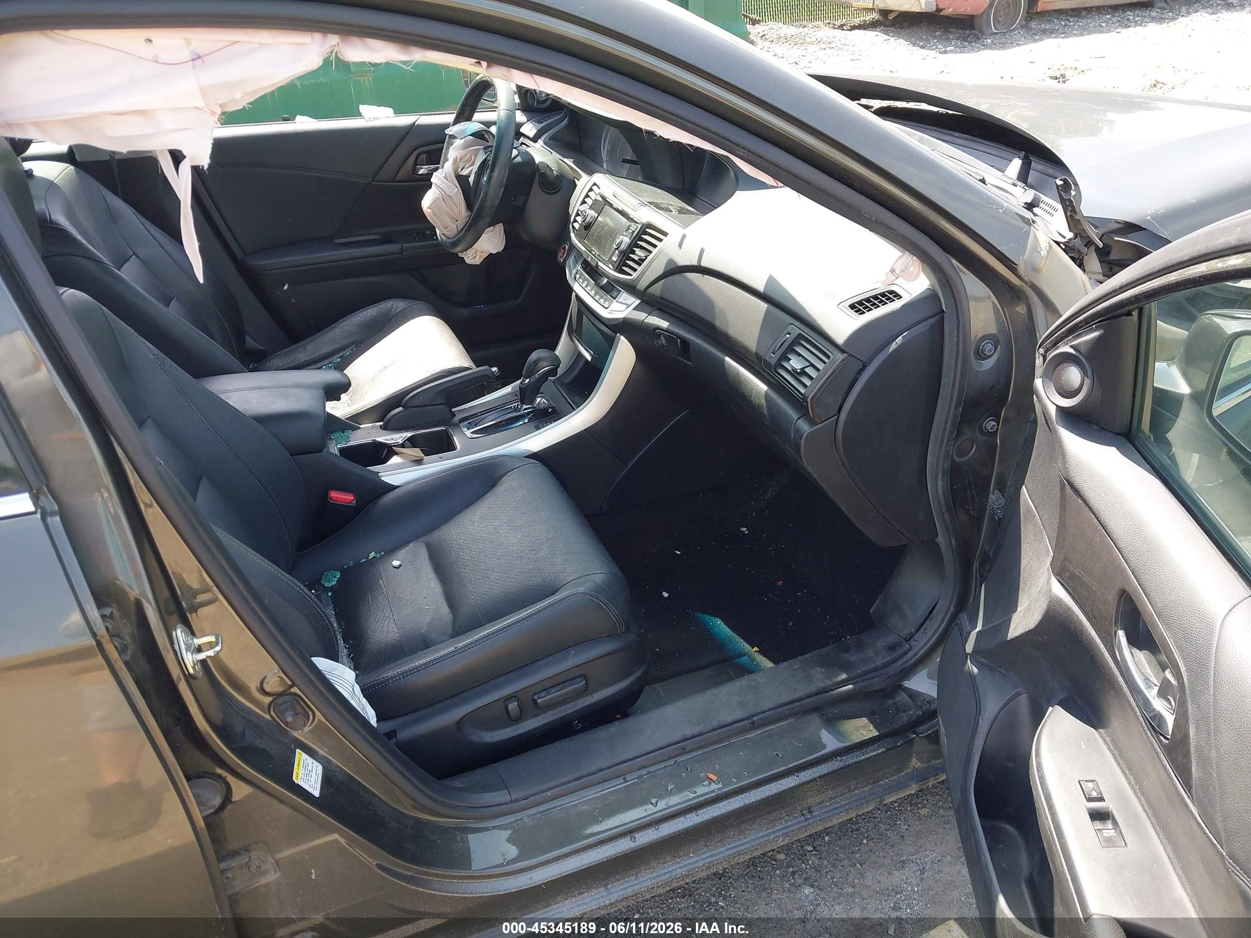 2013 Honda Accord Ex-l V-6 Gray vin: 1HGCR3F86DA049089