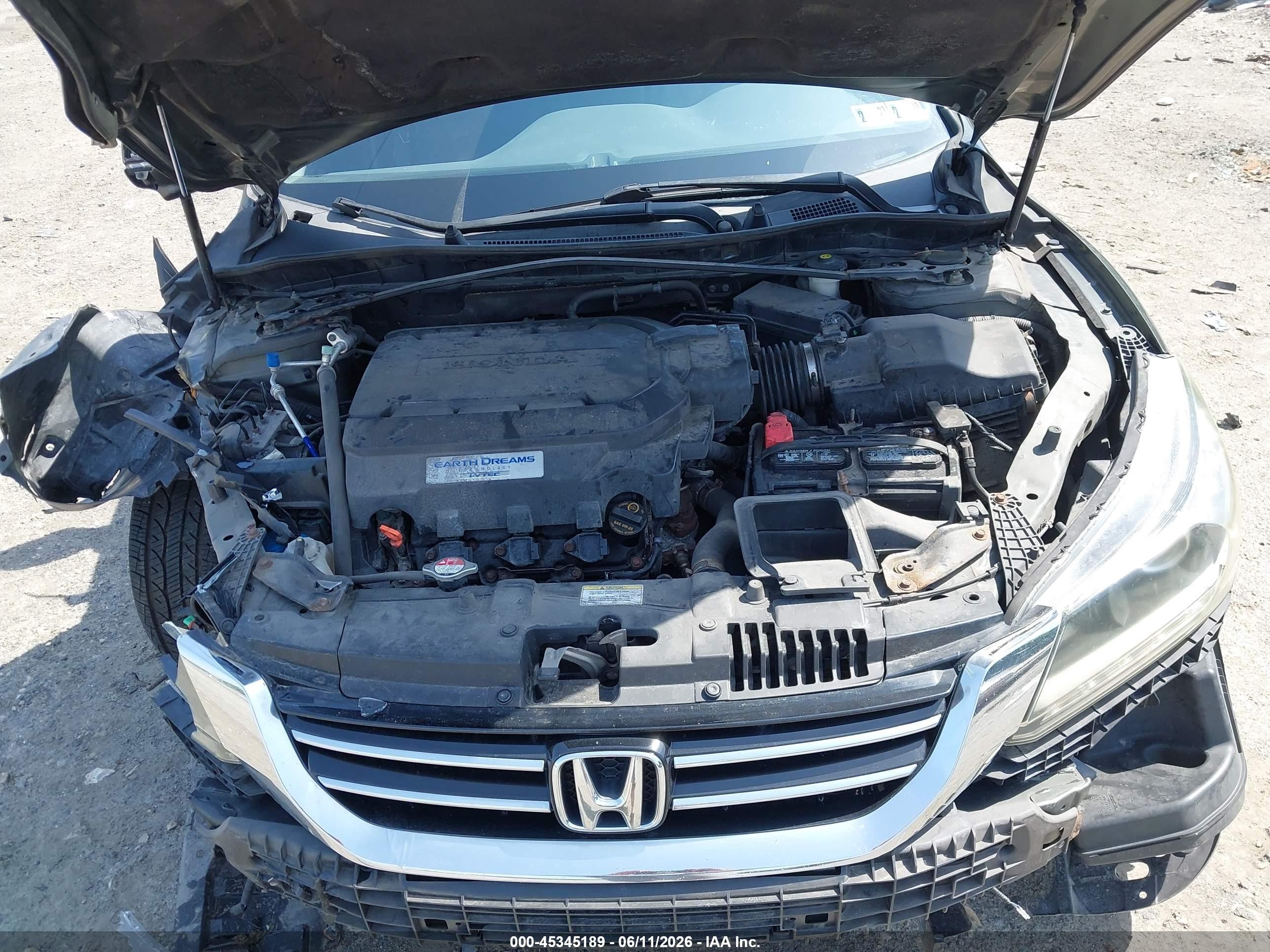 2013 Honda Accord Ex-l V-6 Gray vin: 1HGCR3F86DA049089