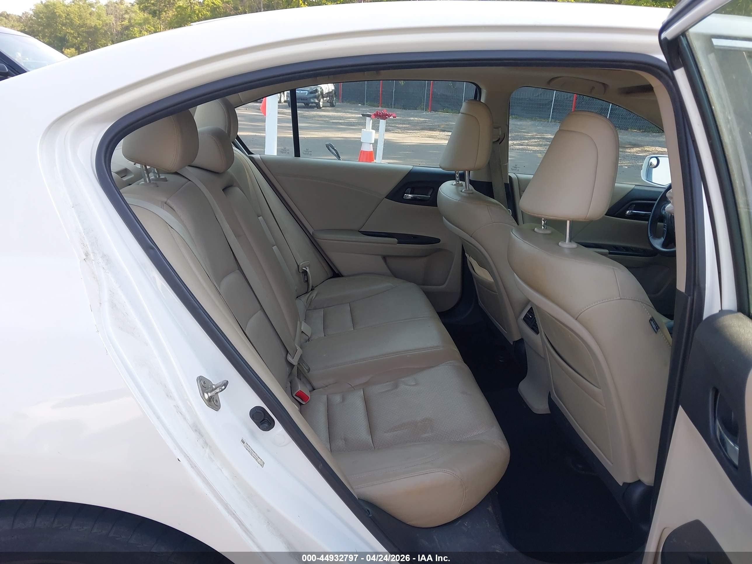 2014 Honda Accord Ex-l V-6 Белый vin: 1HGCR3F86EA003344