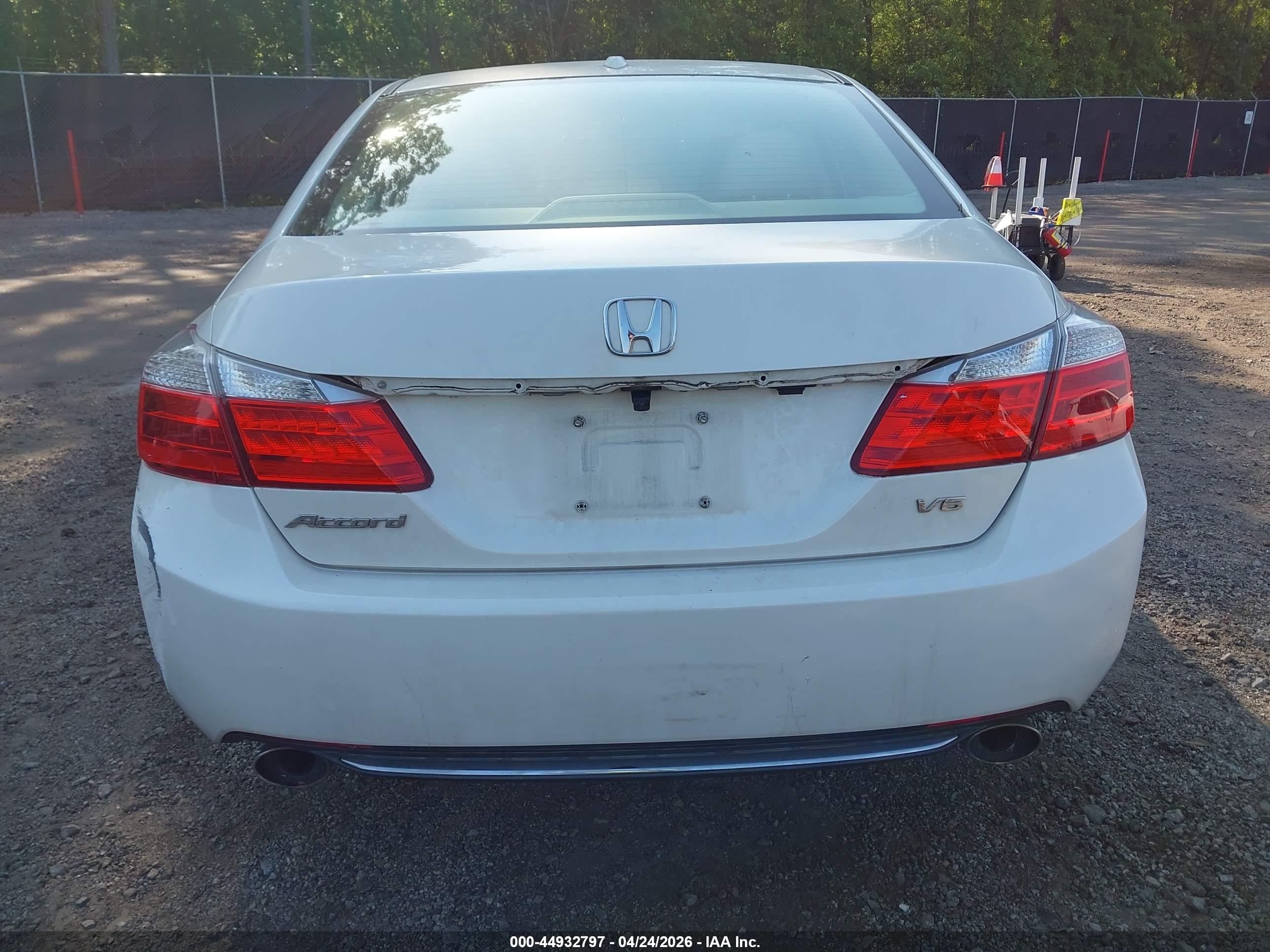 2014 Honda Accord Ex-l V-6 Белый vin: 1HGCR3F86EA003344
