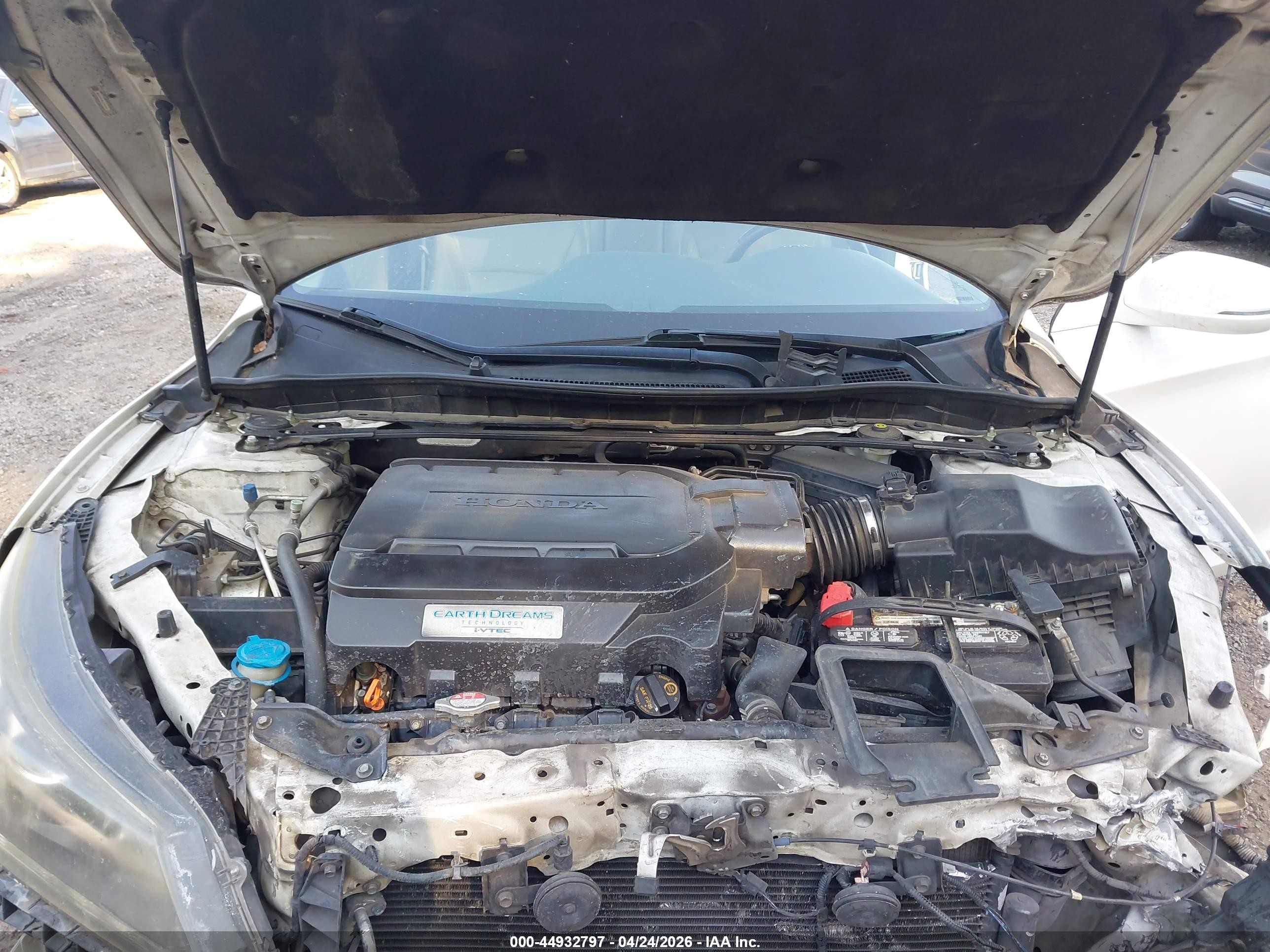 2014 Honda Accord Ex-l V-6 Белый vin: 1HGCR3F86EA003344