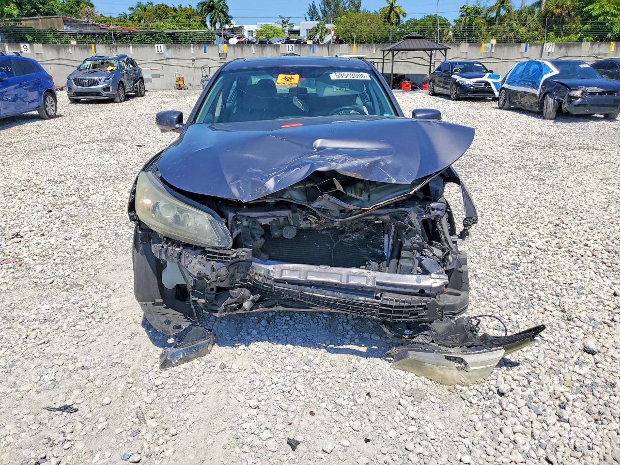 2014 Honda Accord Exl Gray vin: 1HGCR3F86EA006308