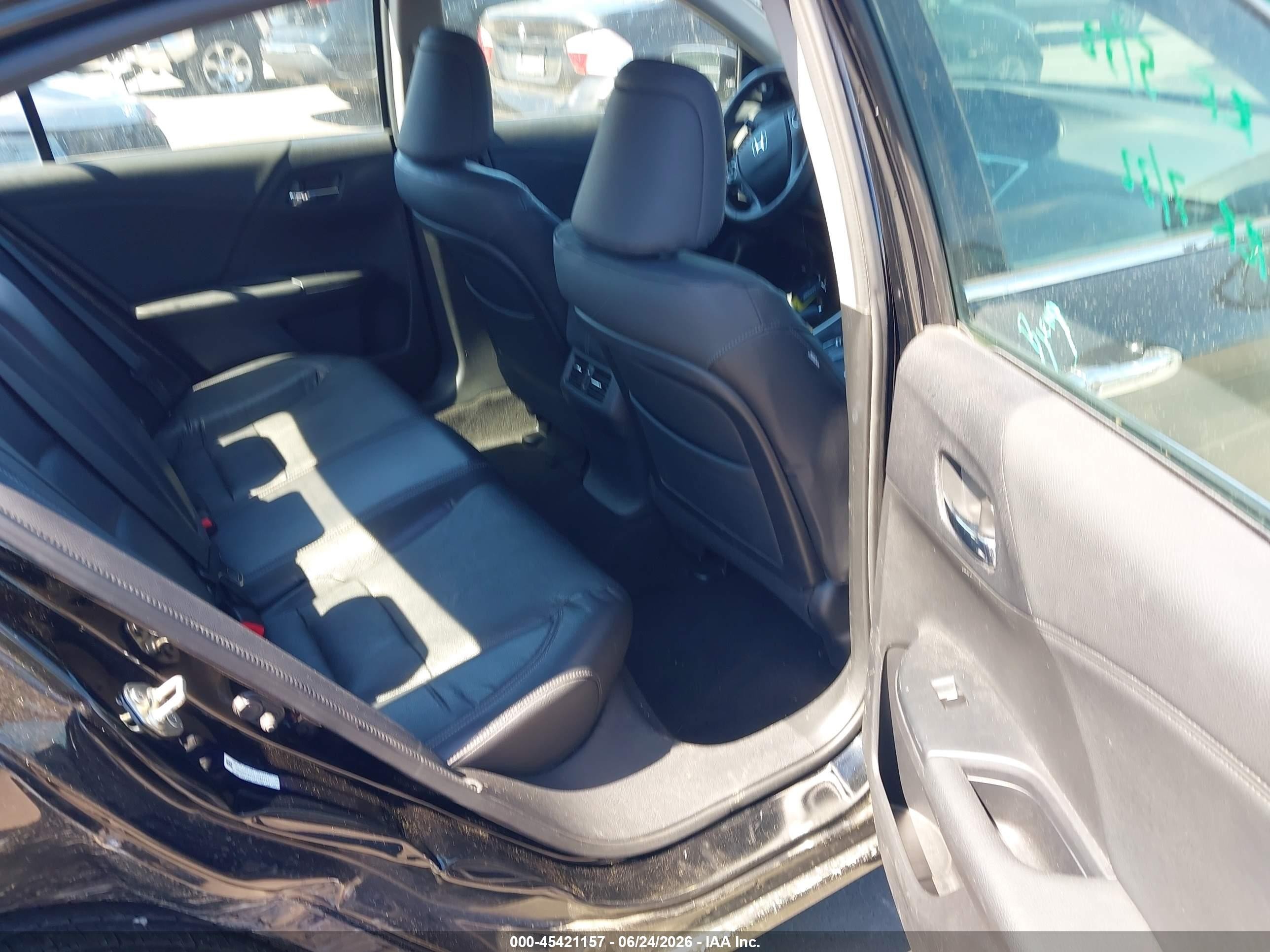 2014 Honda Accord Ex-l V-6 Black vin: 1HGCR3F86EA008348