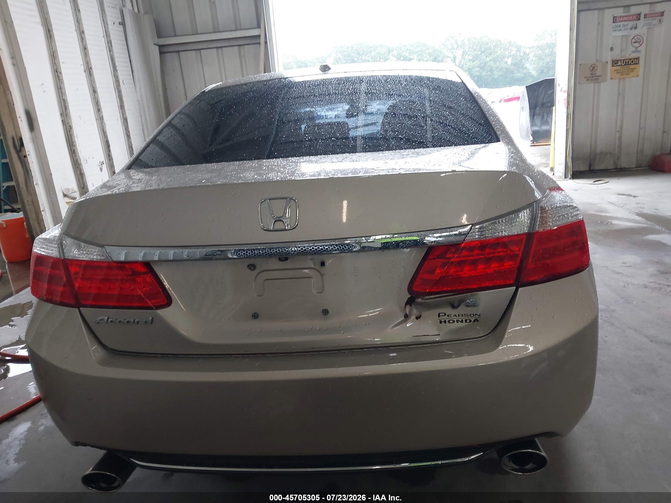 2014 Honda Accord Ex-l V-6 Золотой vin: 1HGCR3F86EA011735