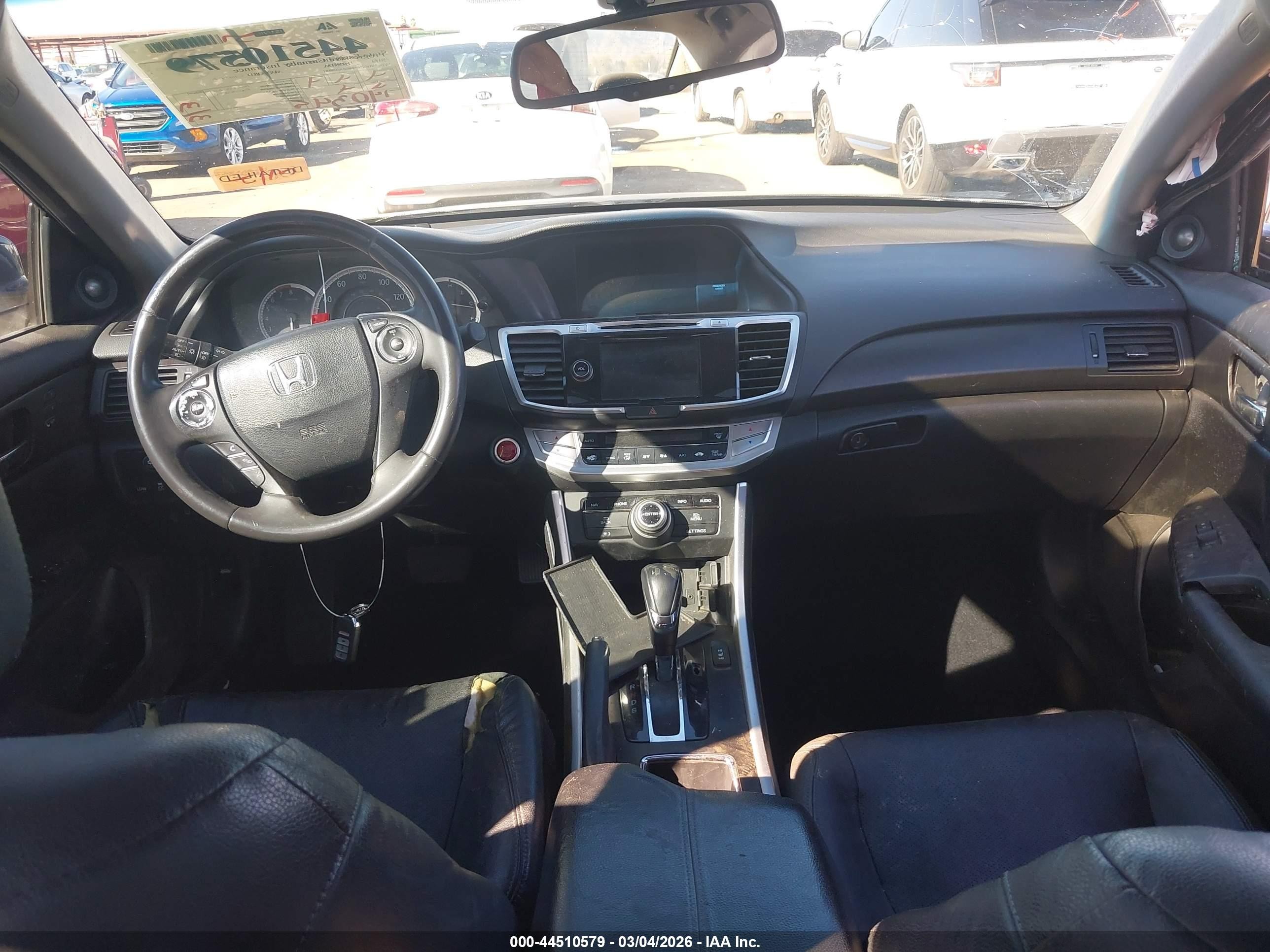 2014 Honda Accord Ex-l V-6 Gray vin: 1HGCR3F86EA020581