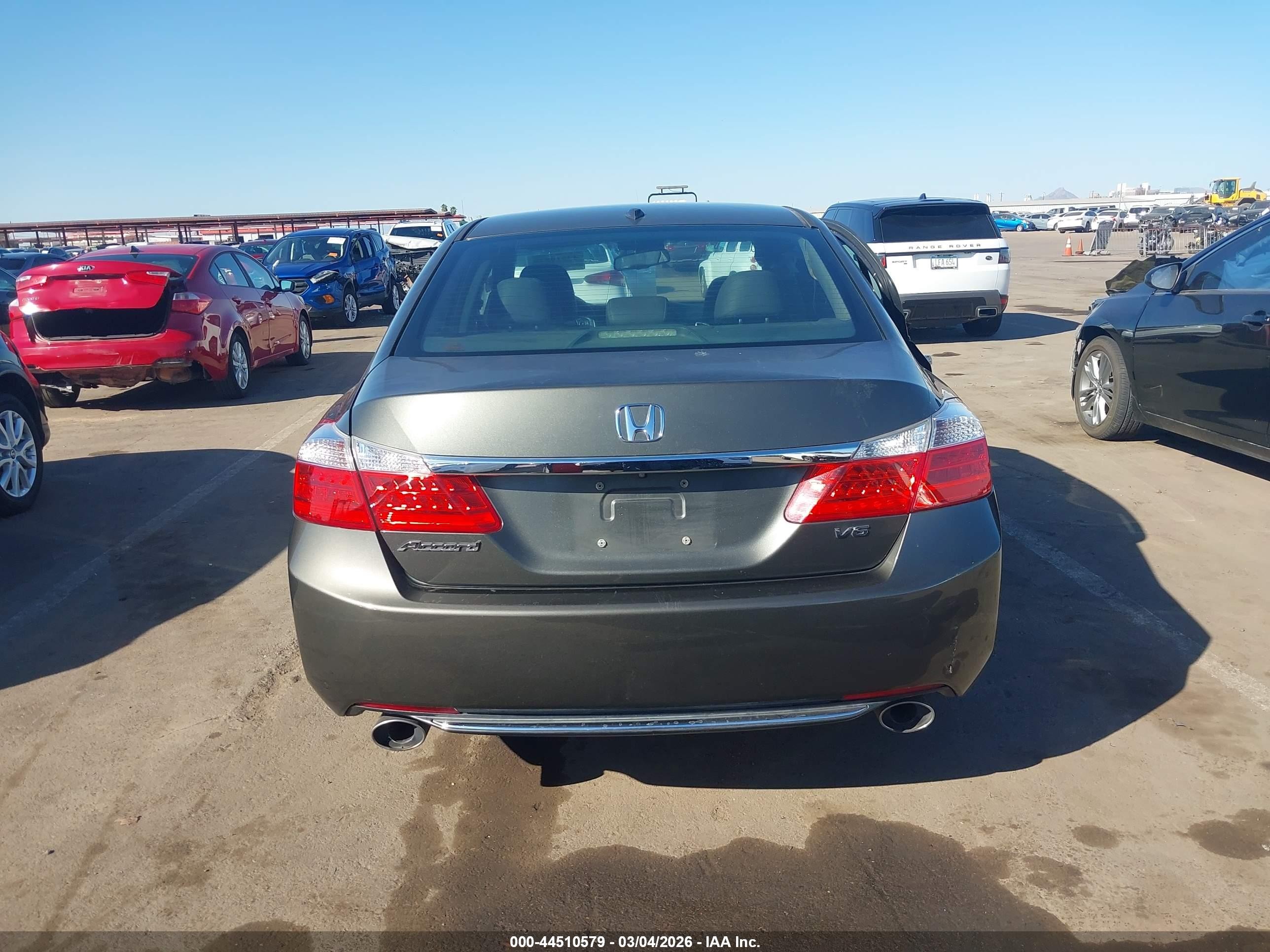 2014 Honda Accord Ex-l V-6 Gray vin: 1HGCR3F86EA020581