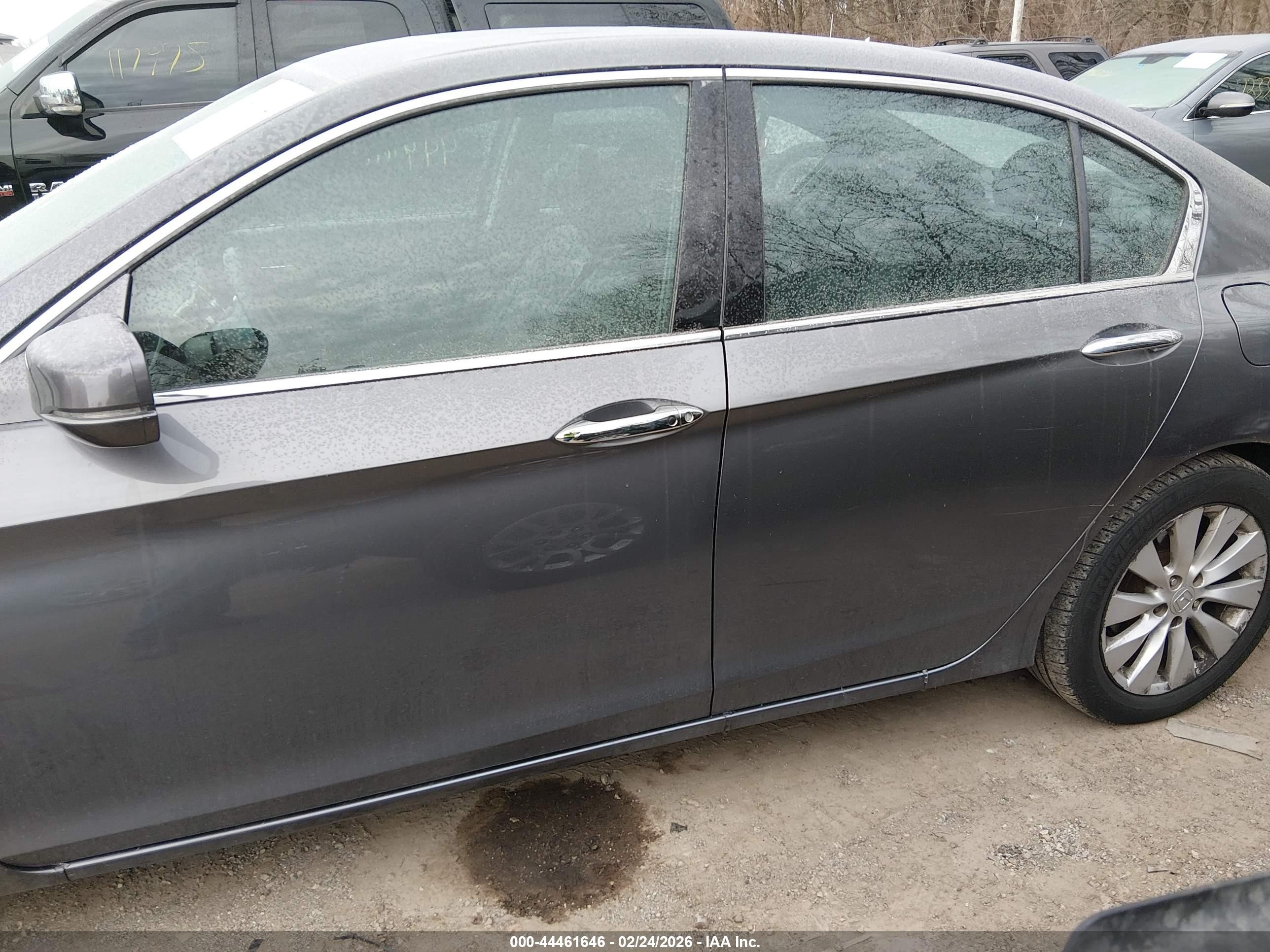2014 Honda Accord Ex-l V-6 Серый vin: 1HGCR3F86EA023982