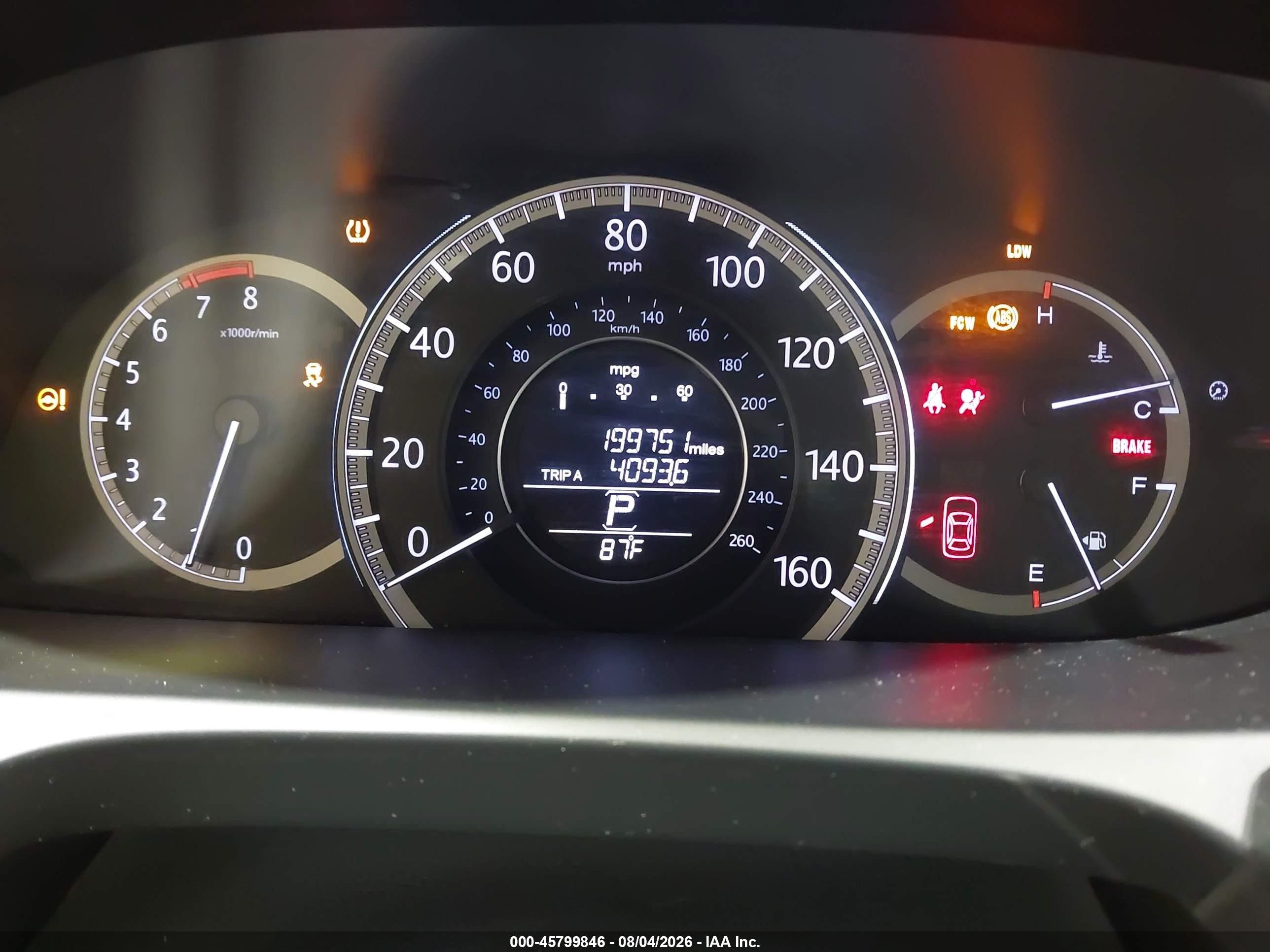 2015 Honda Accord Ex-l V-6 Черный vin: 1HGCR3F86FA007539