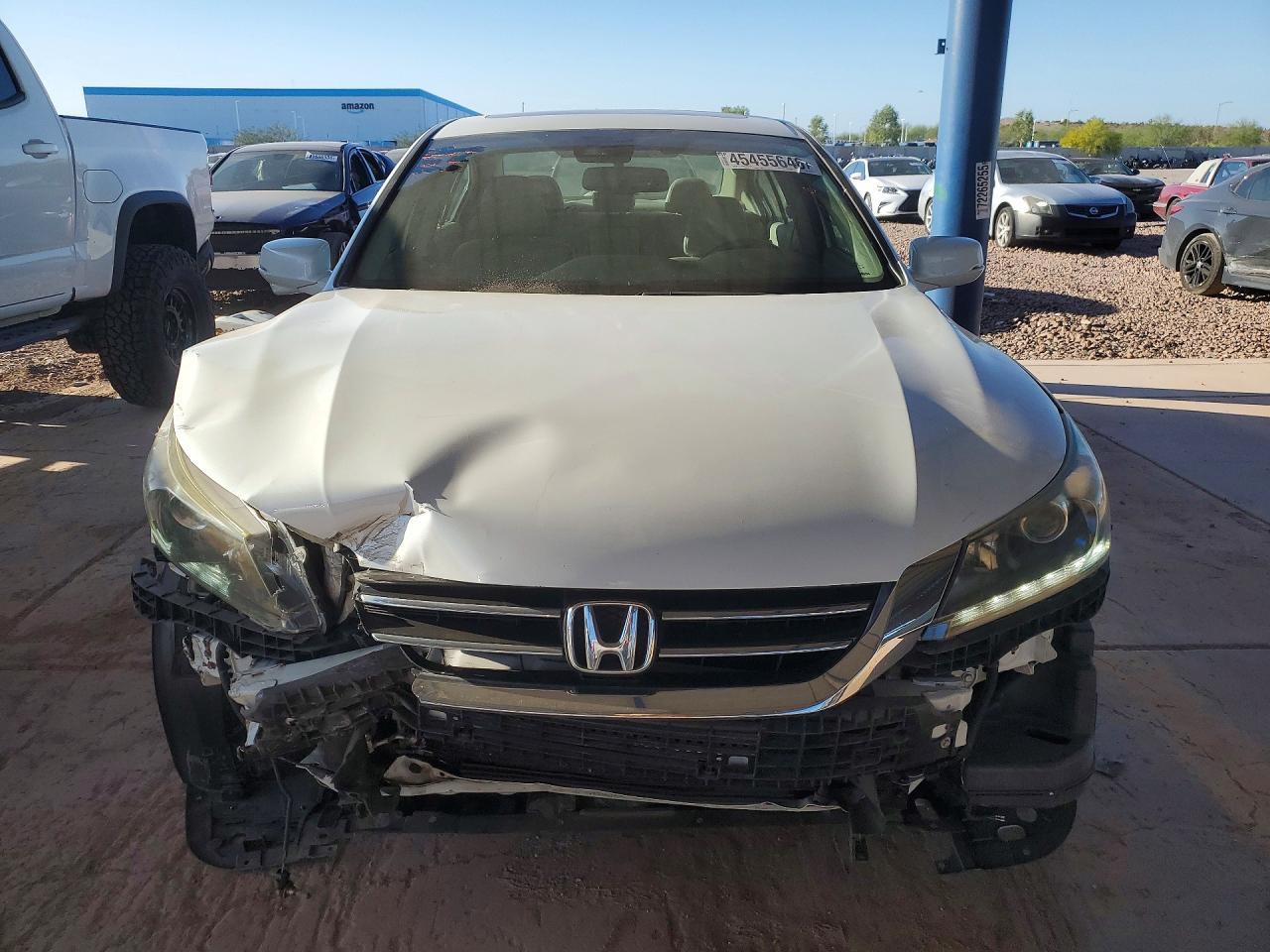 2015 Honda Accord Exl White vin: 1HGCR3F86FA009100