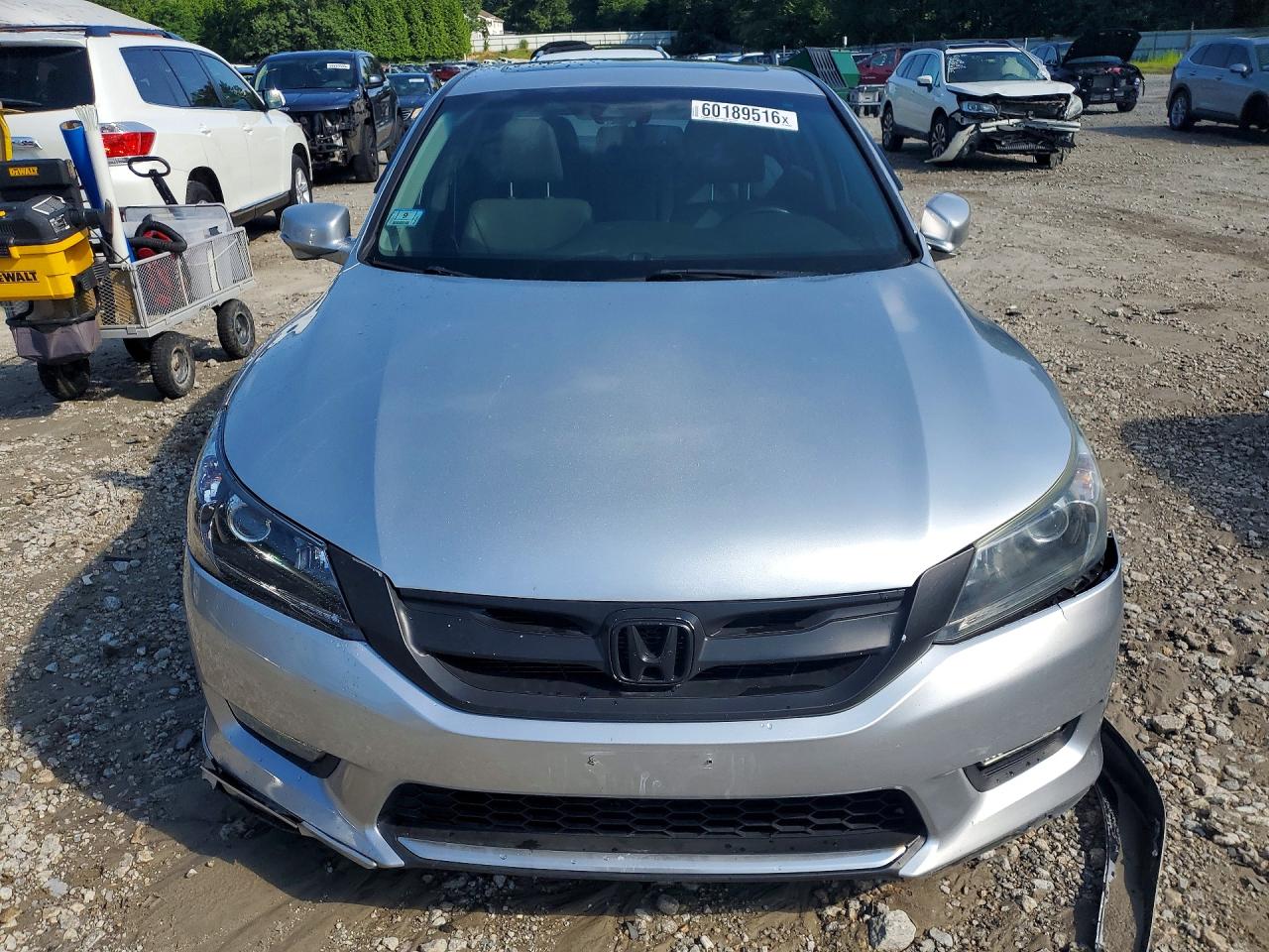 2015 Honda Accord Exl Silver vin: 1HGCR3F86FA017004