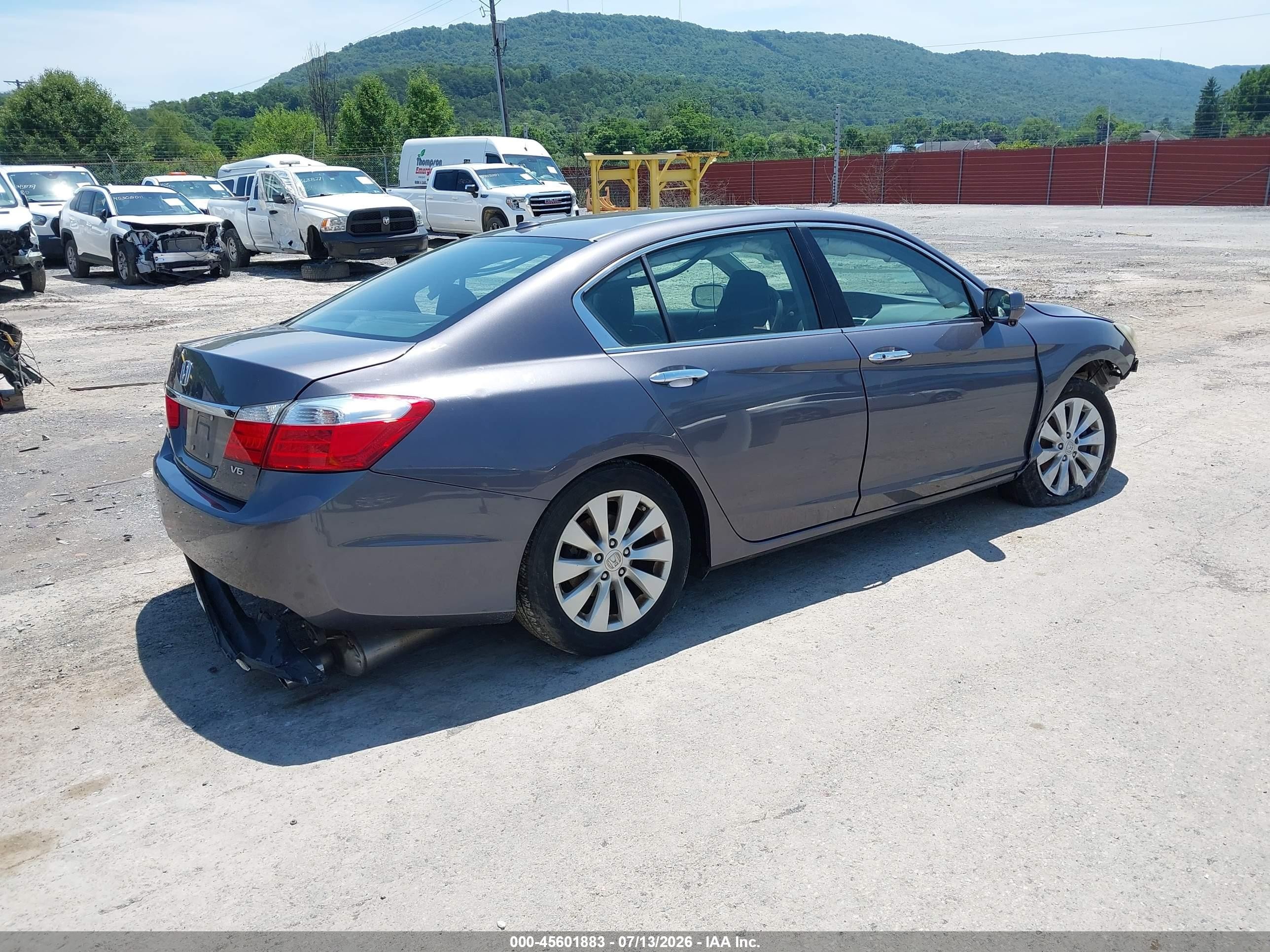 2015 Honda Accord Ex-l V-6 Серый vin: 1HGCR3F86FA018430