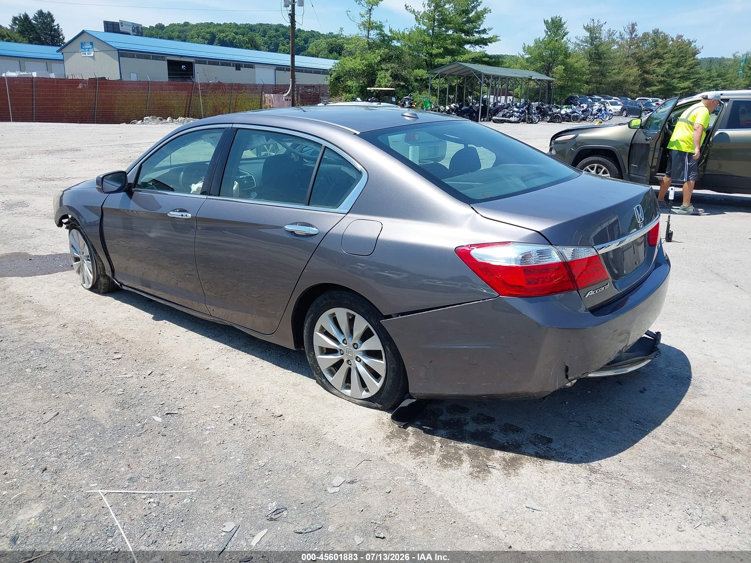 2015 Honda Accord Ex-l V-6 Серый vin: 1HGCR3F86FA018430