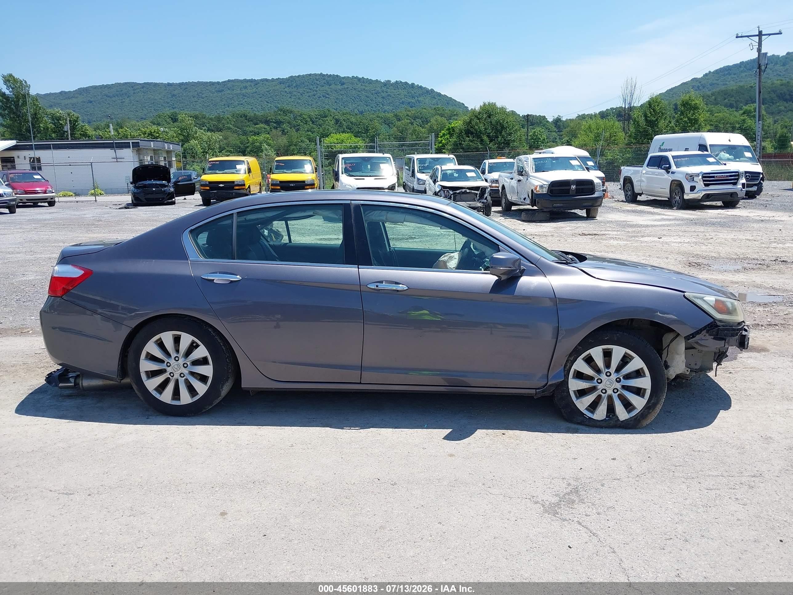 2015 Honda Accord Ex-l V-6 Серый vin: 1HGCR3F86FA018430