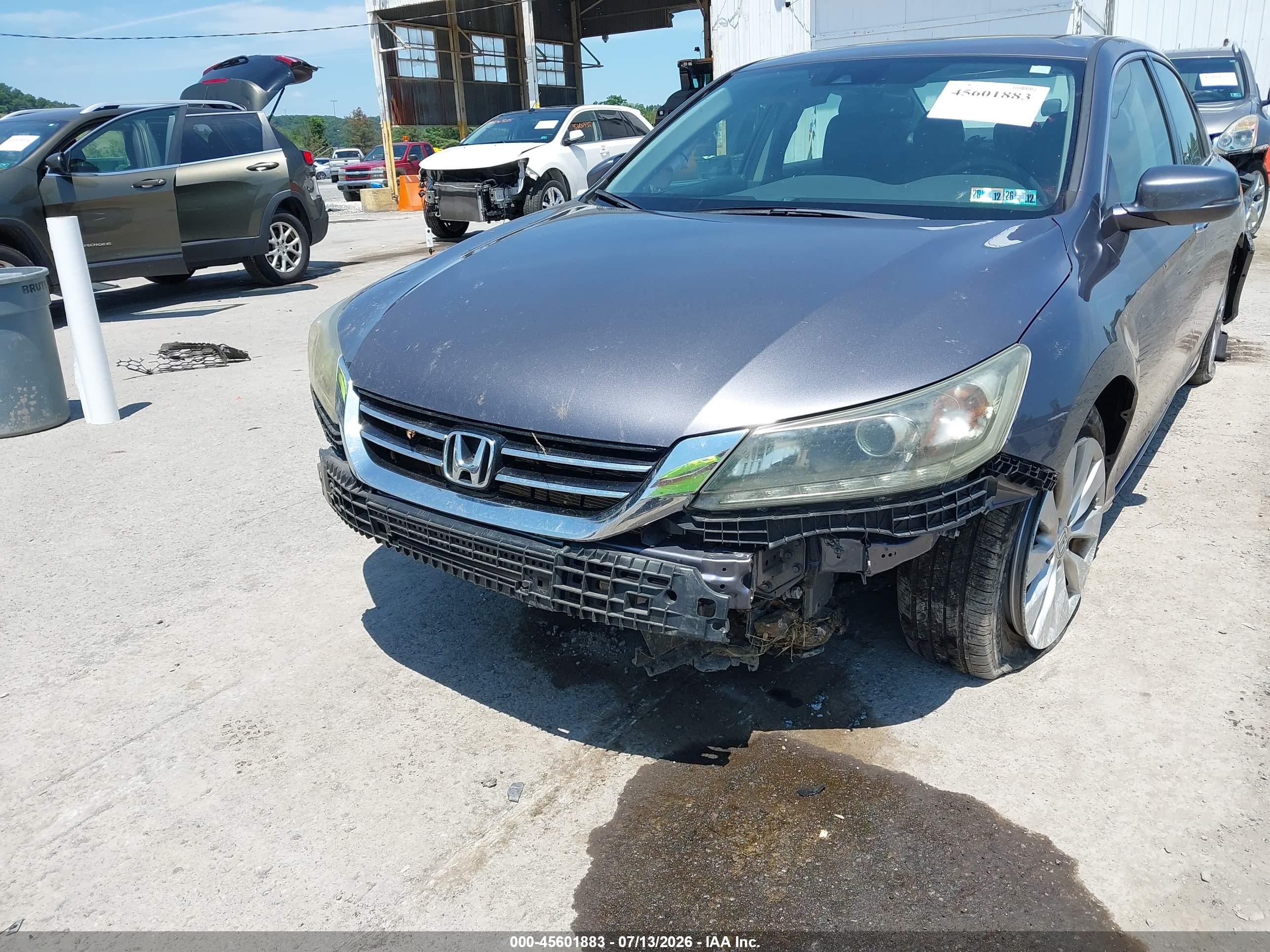 2015 Honda Accord Ex-l V-6 Серый vin: 1HGCR3F86FA018430