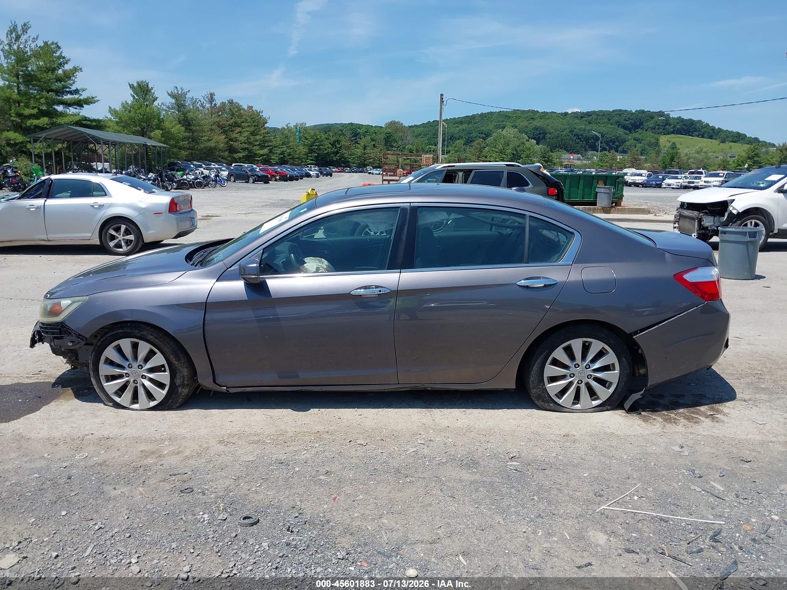 2015 Honda Accord Ex-l V-6 Серый vin: 1HGCR3F86FA018430