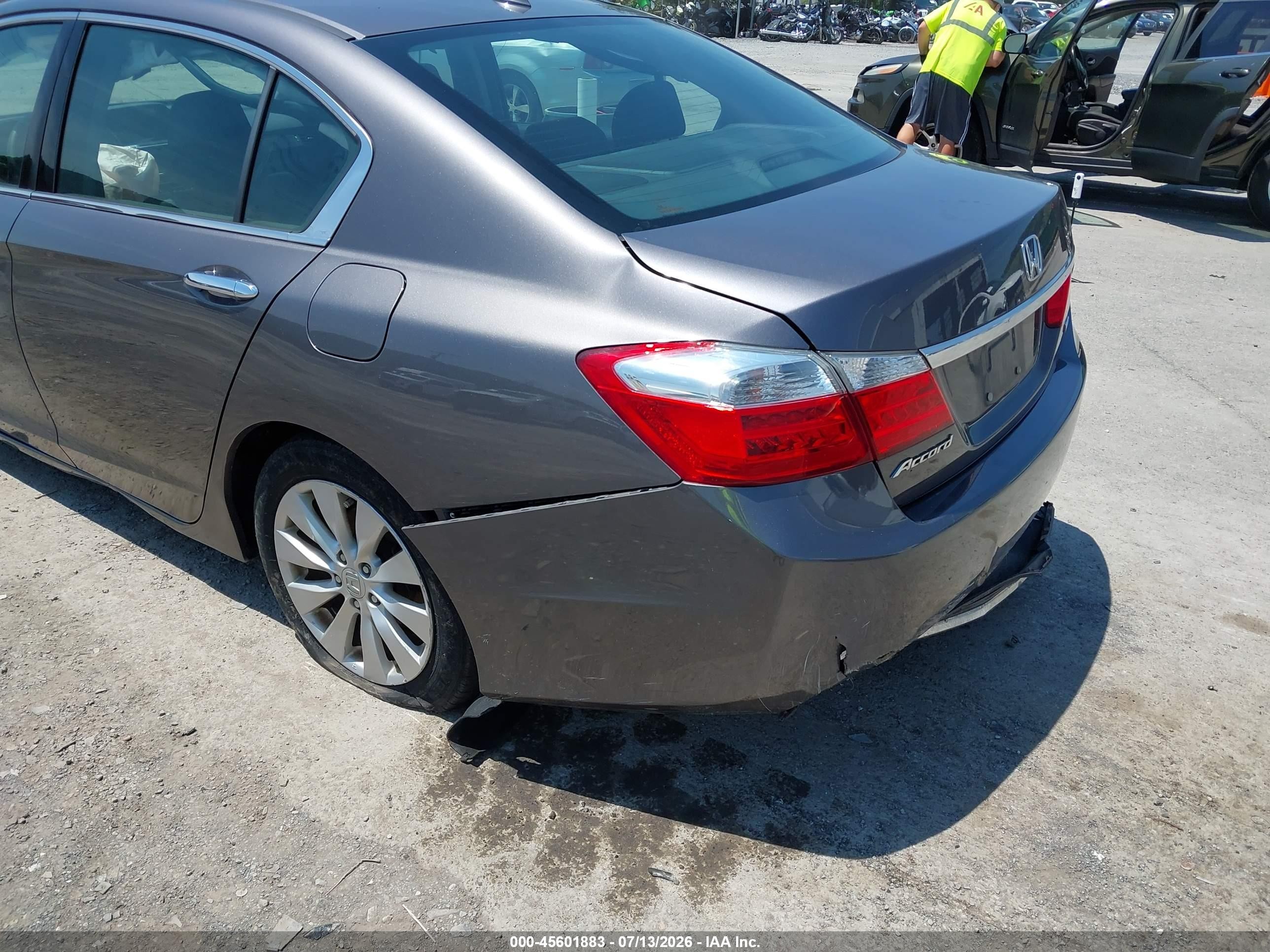2015 Honda Accord Ex-l V-6 Серый vin: 1HGCR3F86FA018430
