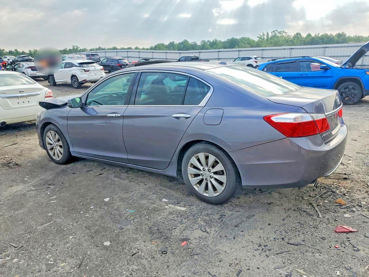 2015 Honda Accord Exl Gray vin: 1HGCR3F86FA022249