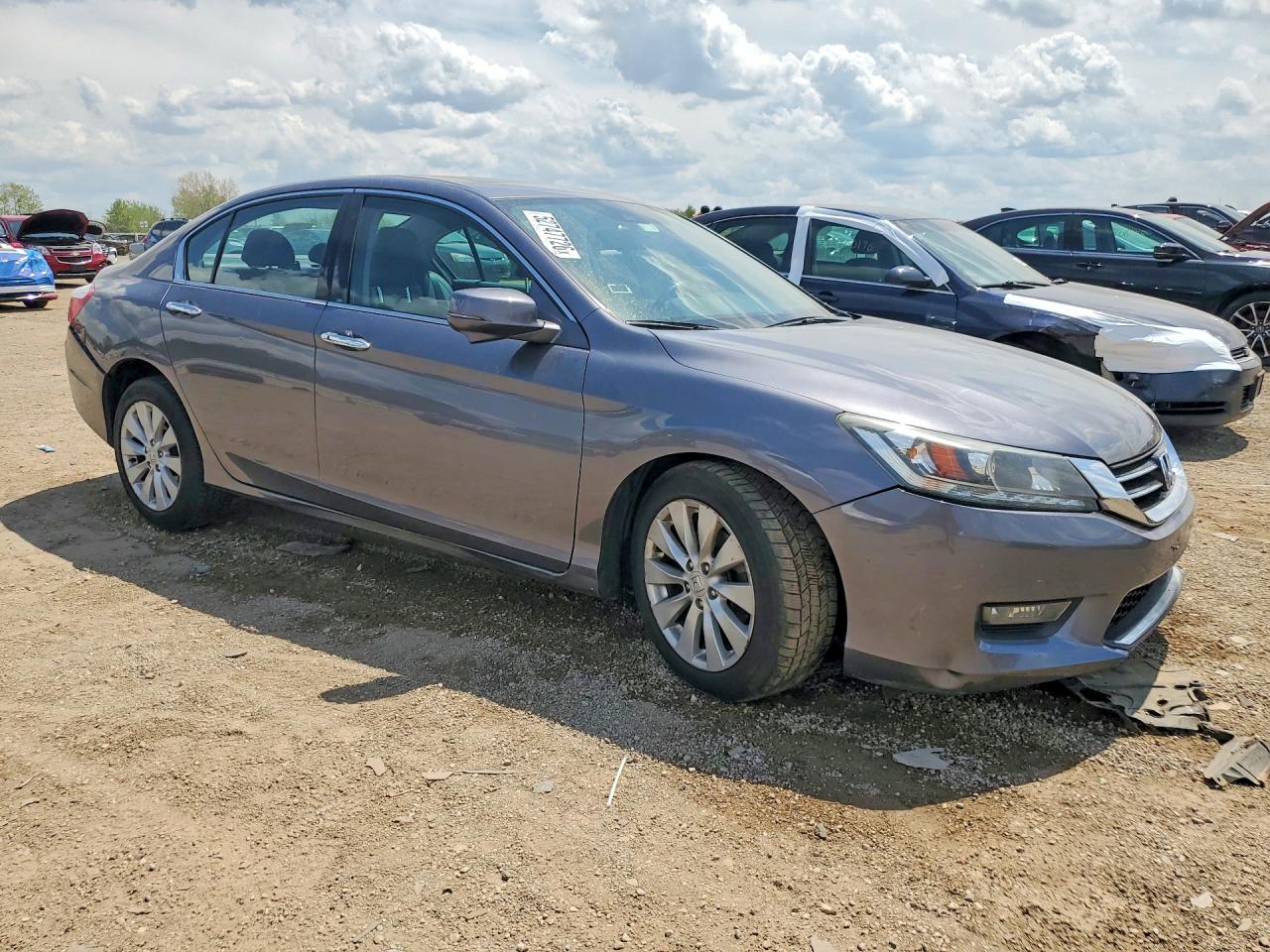 2015 Honda Accord Exl Gray vin: 1HGCR3F86FA026995