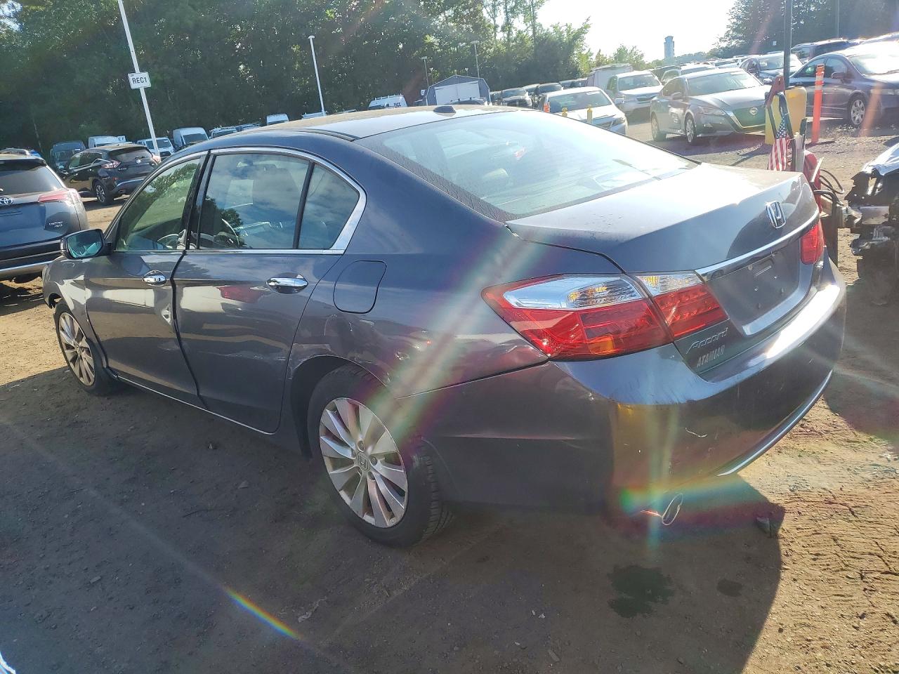 2015 Honda Accord Exl Серый vin: 1HGCR3F86FA032327