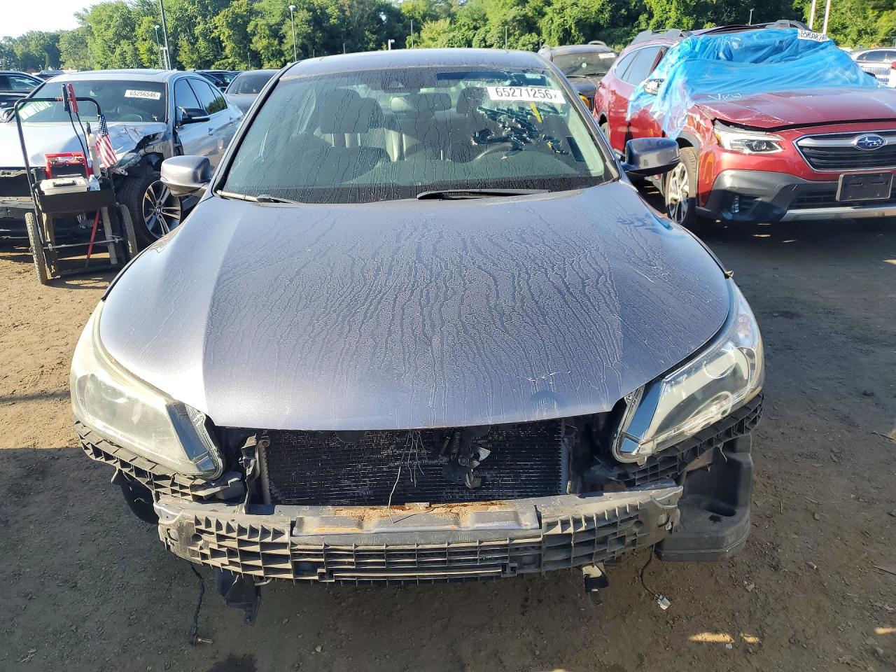 2015 Honda Accord Exl Серый vin: 1HGCR3F86FA032327