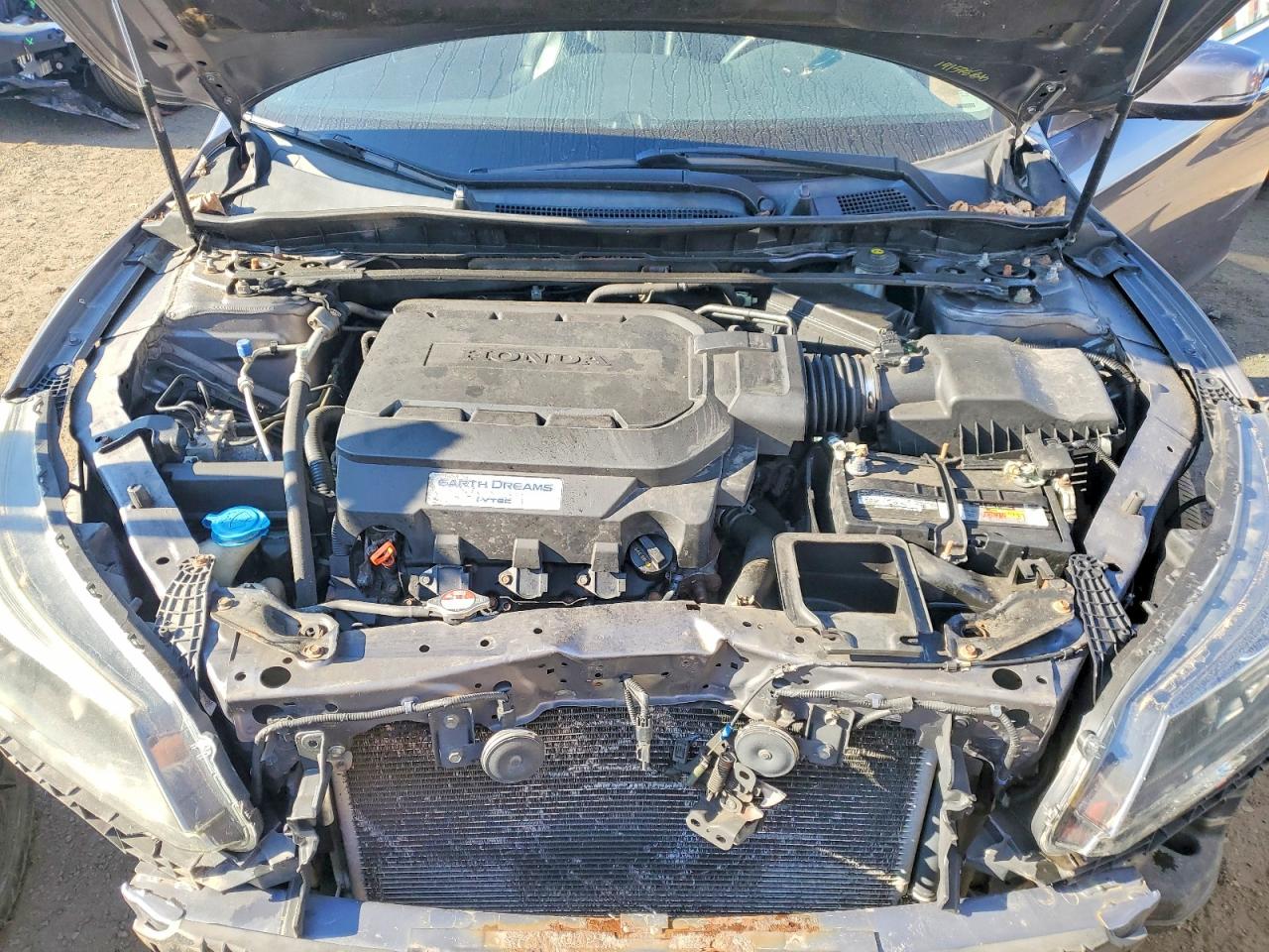 2015 Honda Accord Exl Серый vin: 1HGCR3F86FA032327