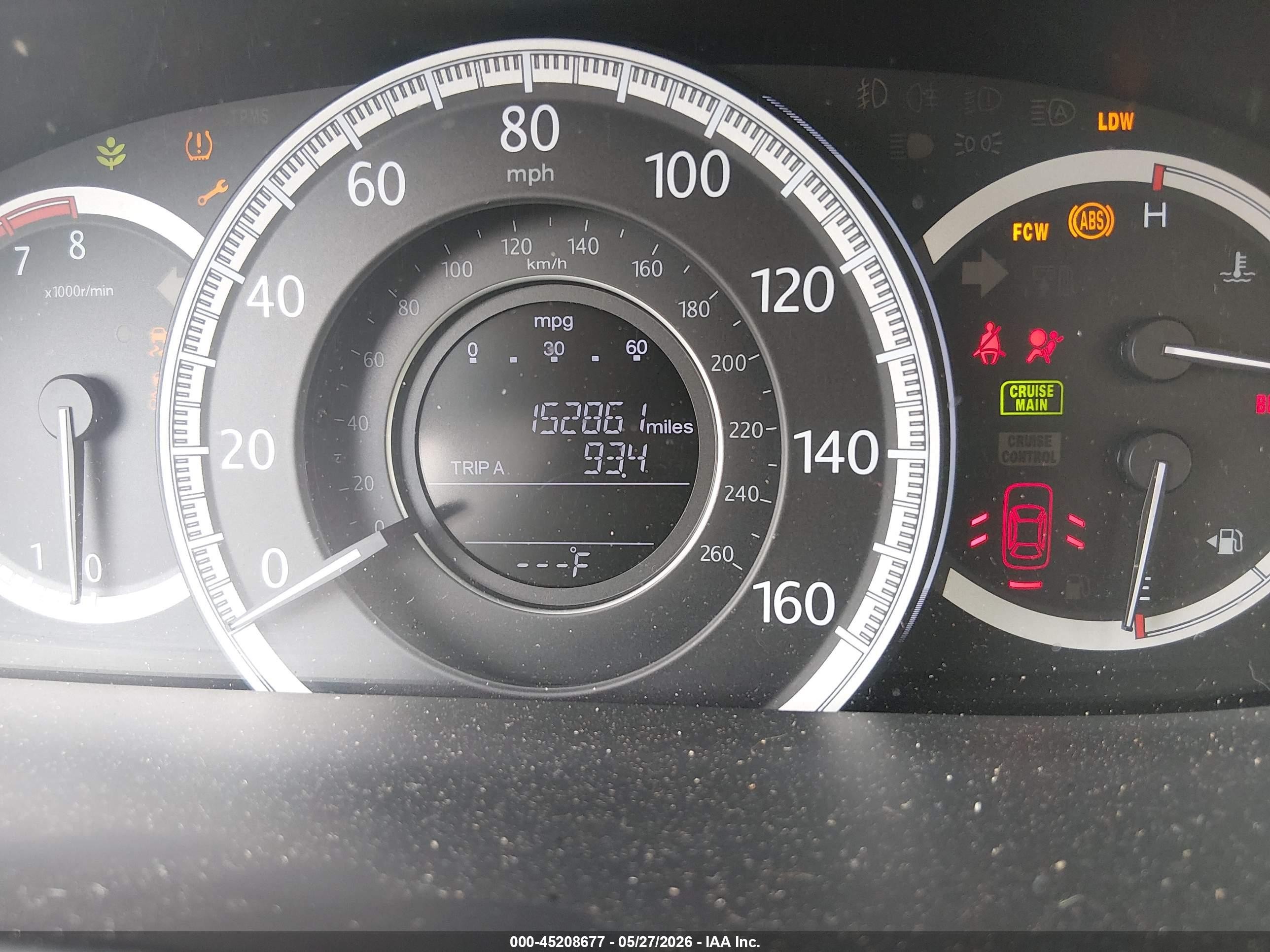 2015 Honda Accord Ex-l V-6 White vin: 1HGCR3F86FA032425